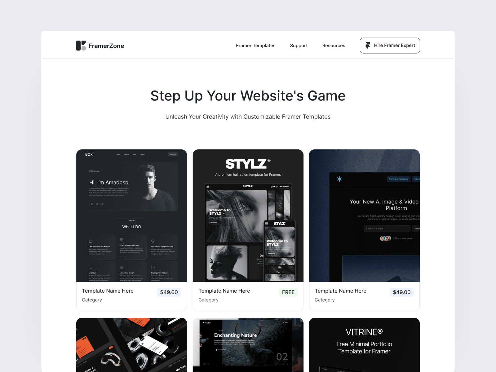 Placeholder project card media