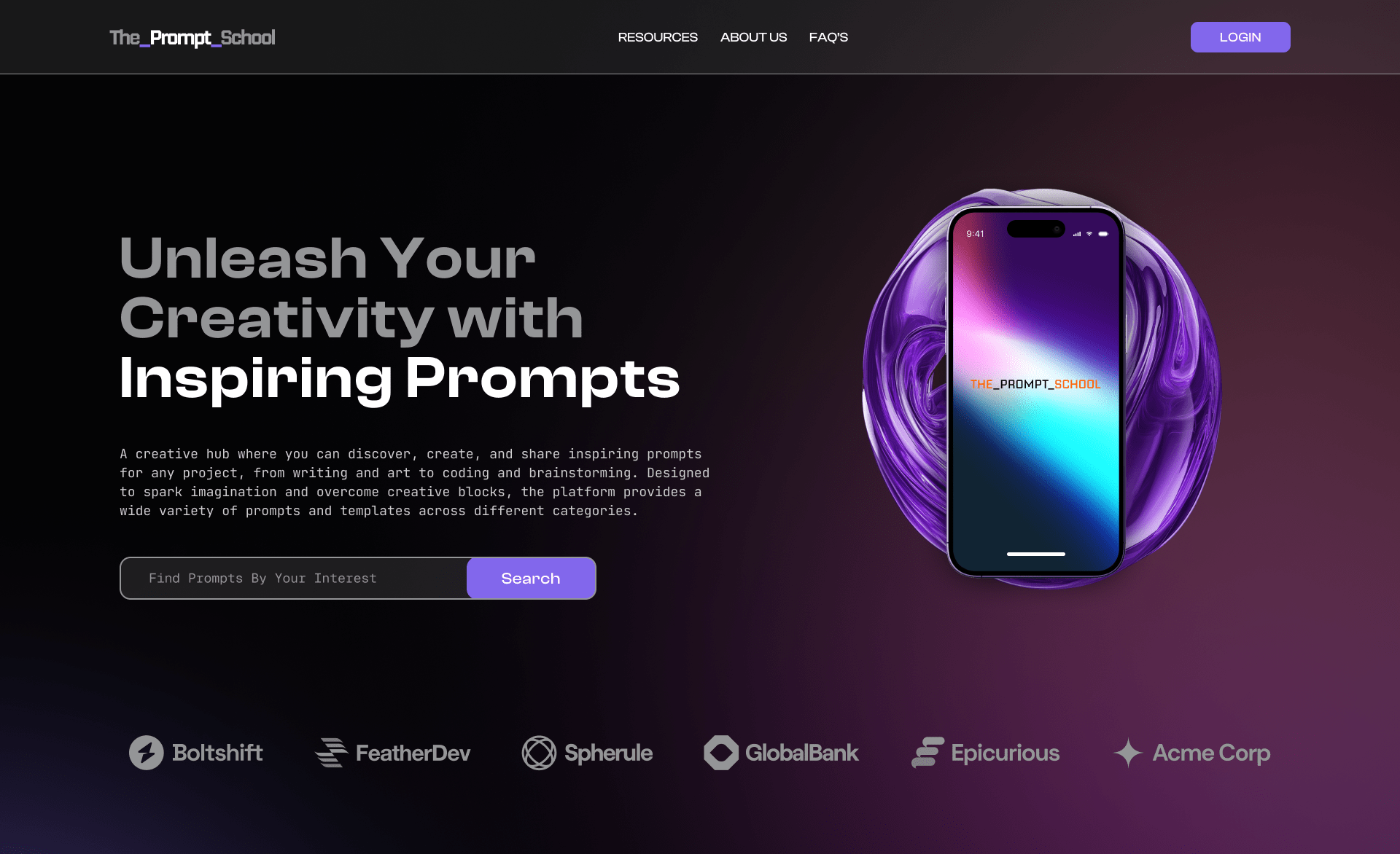 Placeholder project card media