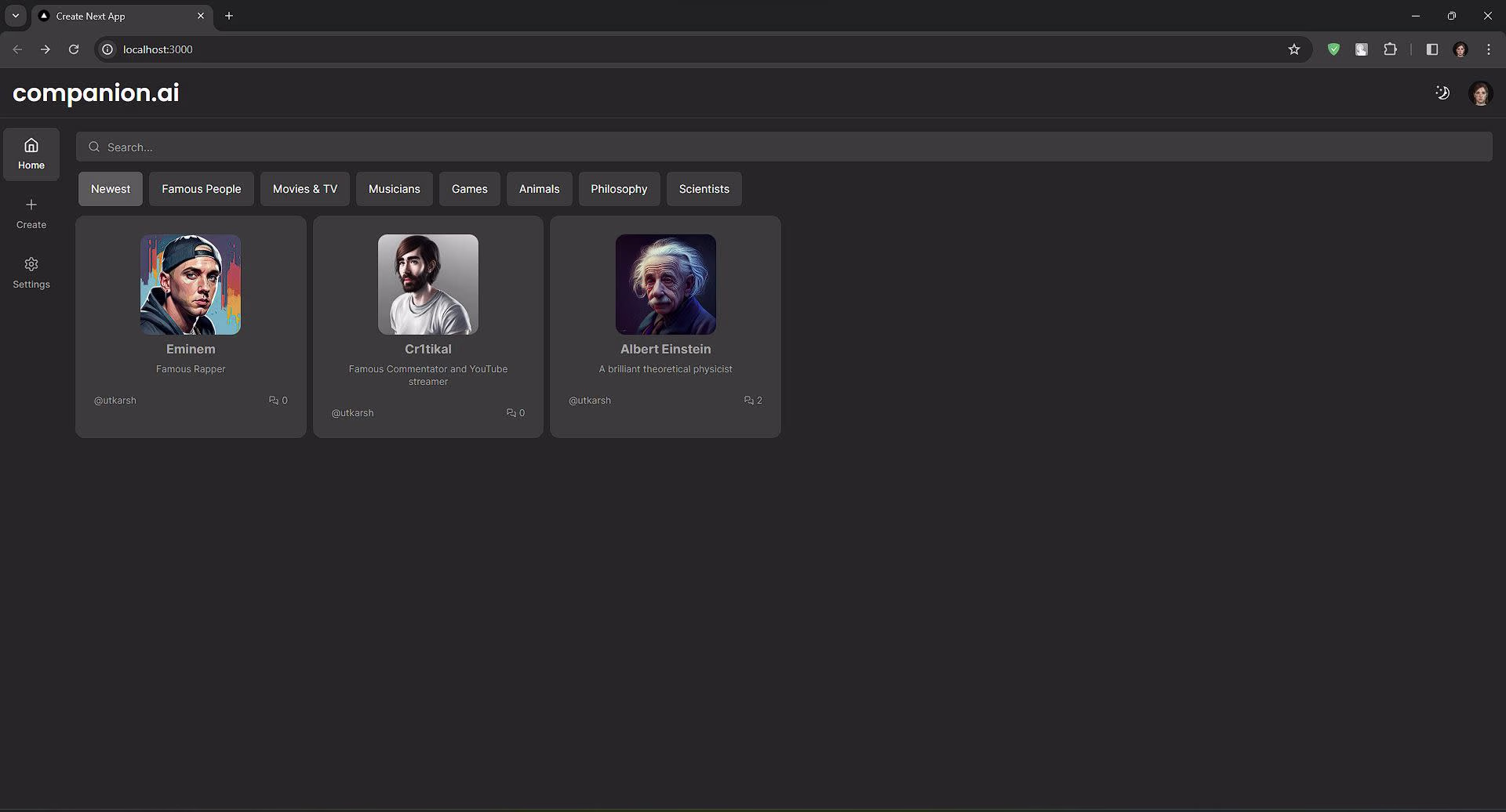 Placeholder project card media