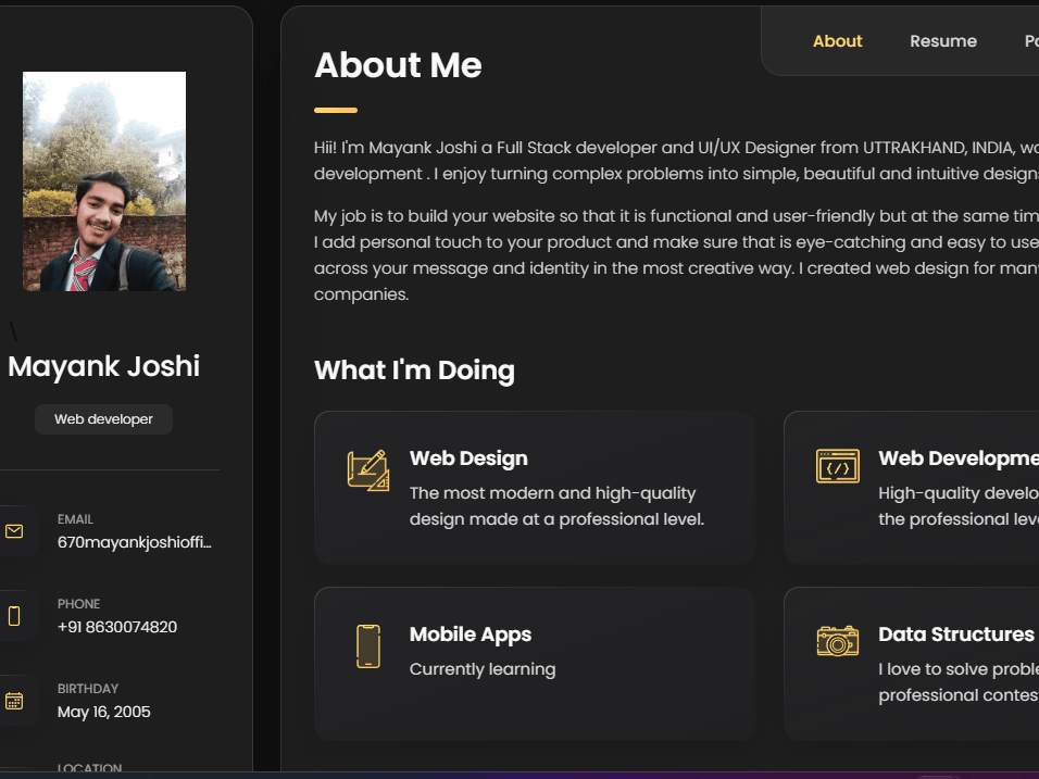 Placeholder project card media
