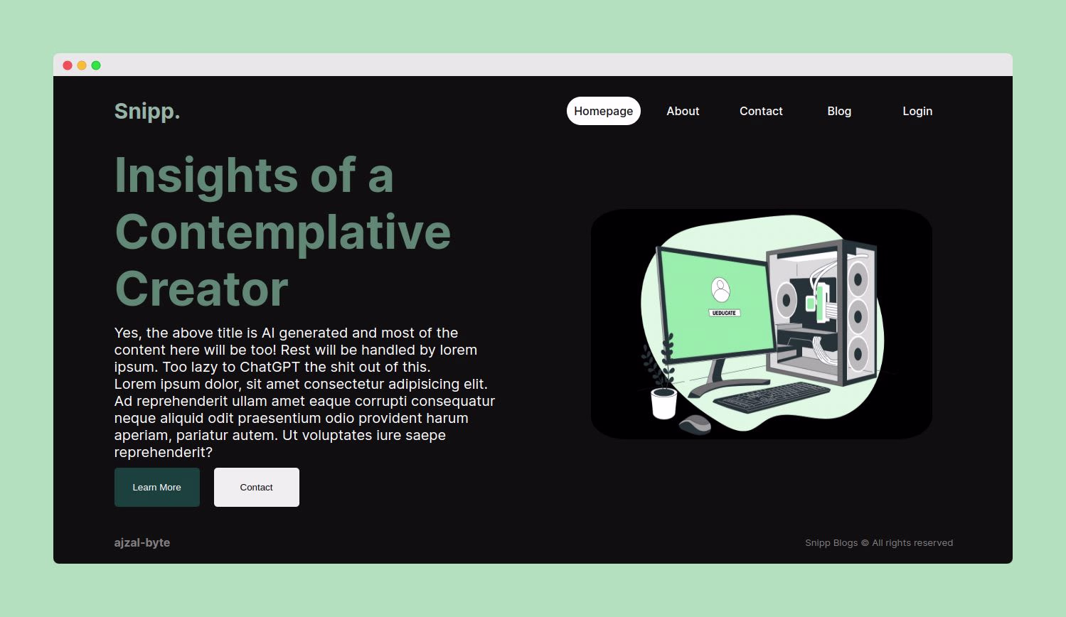 Placeholder project card media