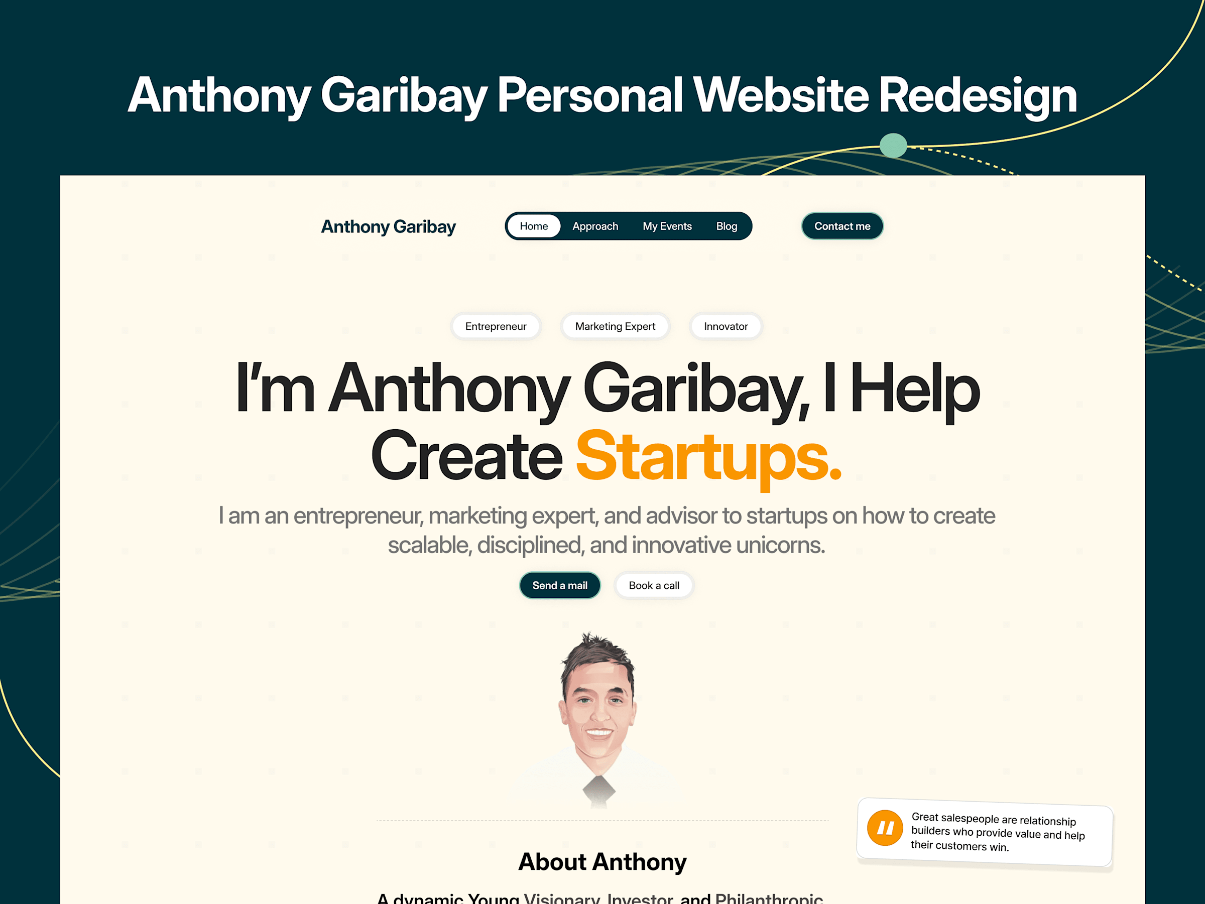 Anthony J. Garibay Personal Website in Framer cover