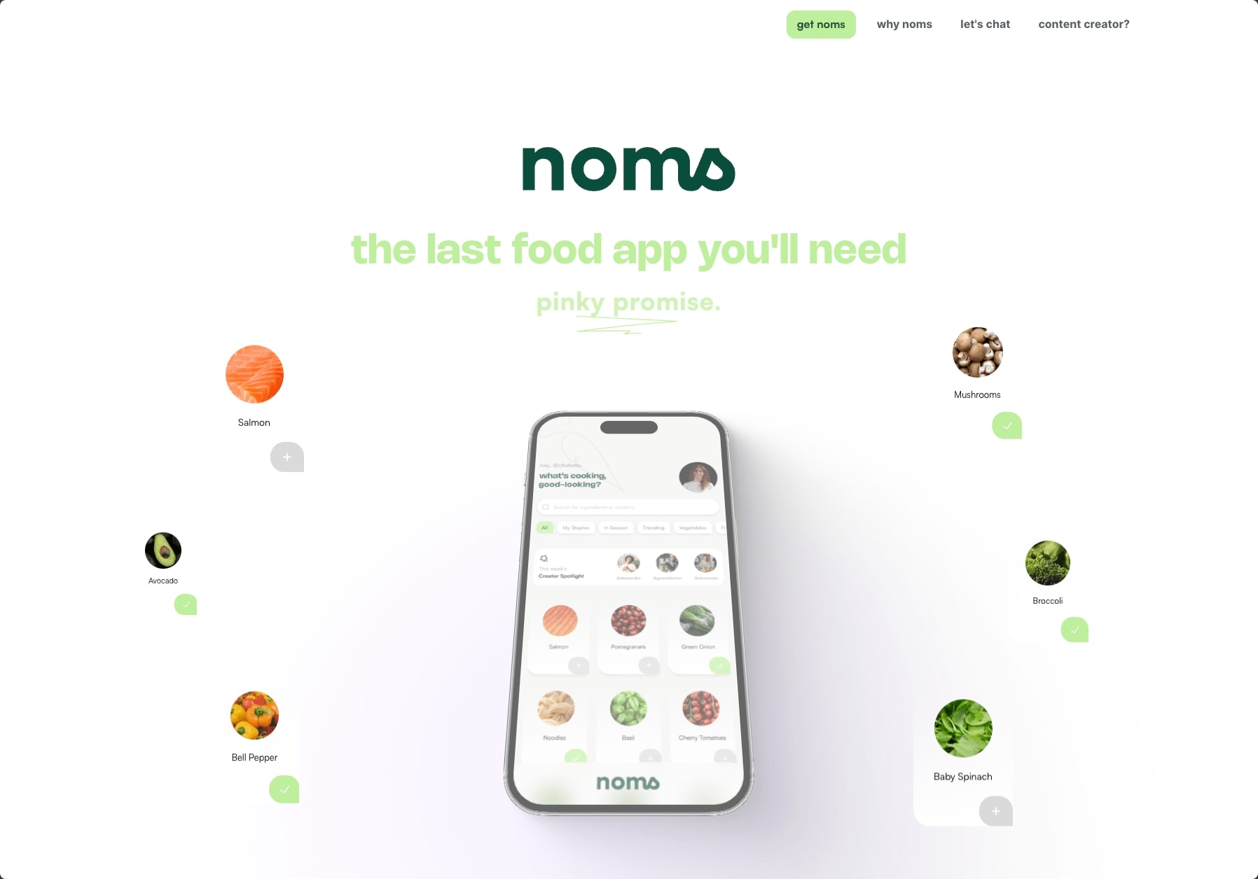 Building Noms – The Ultimate Food App Website cover