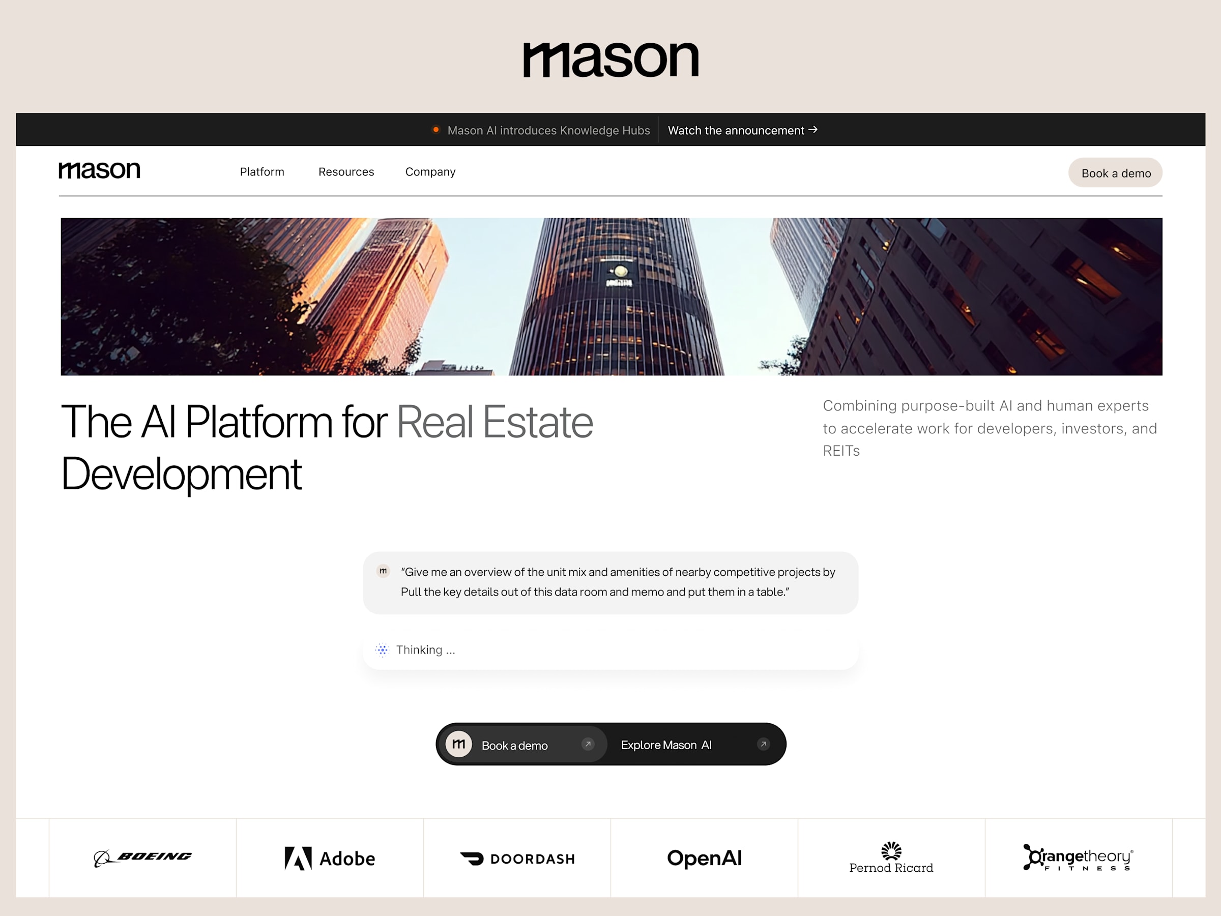 AI-First Website Redesign for Mason cover