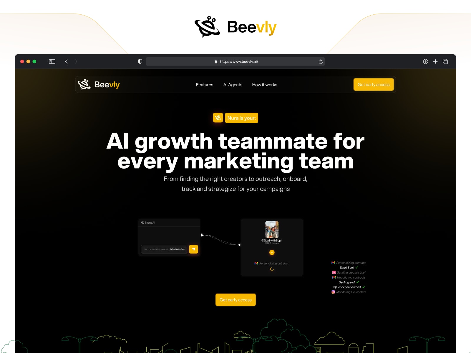 Beevly Landing Page Design and Development cover