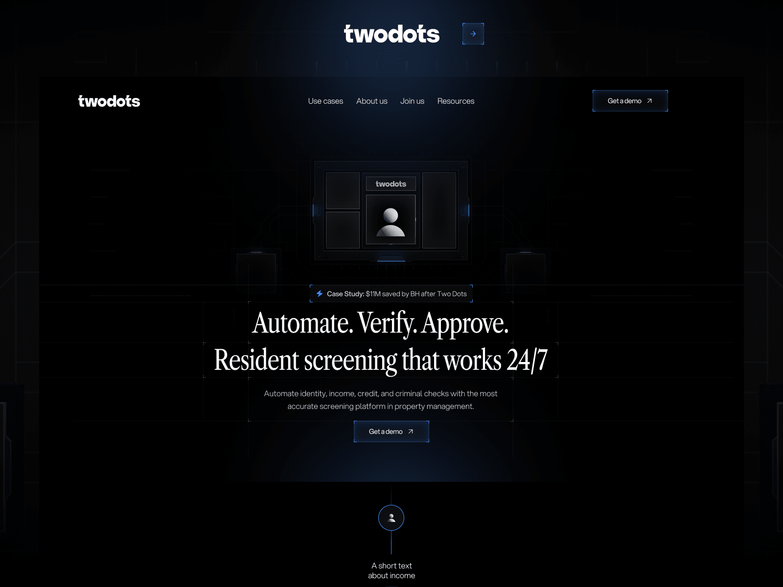 TwoDots Property Management Page Redesign cover