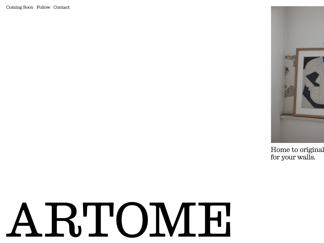 Artome Framer Website Development cover