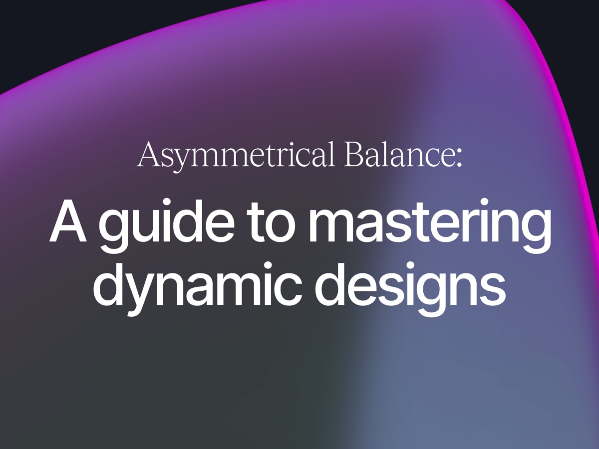 Understanding asymmetric balance - Graphic Design - Graphic Design Forum