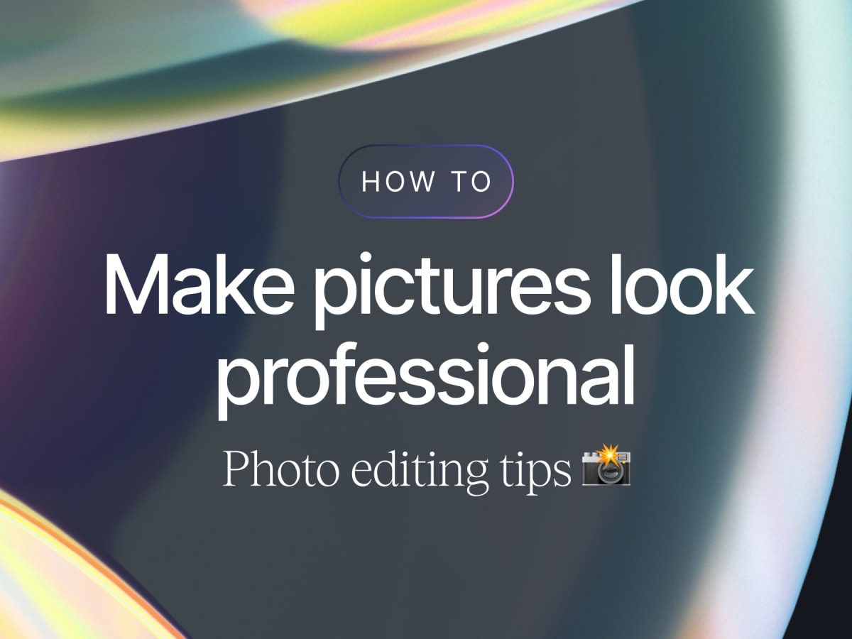 How to Make Pictures Look Professional Photo Editing Tips 📸 Contra