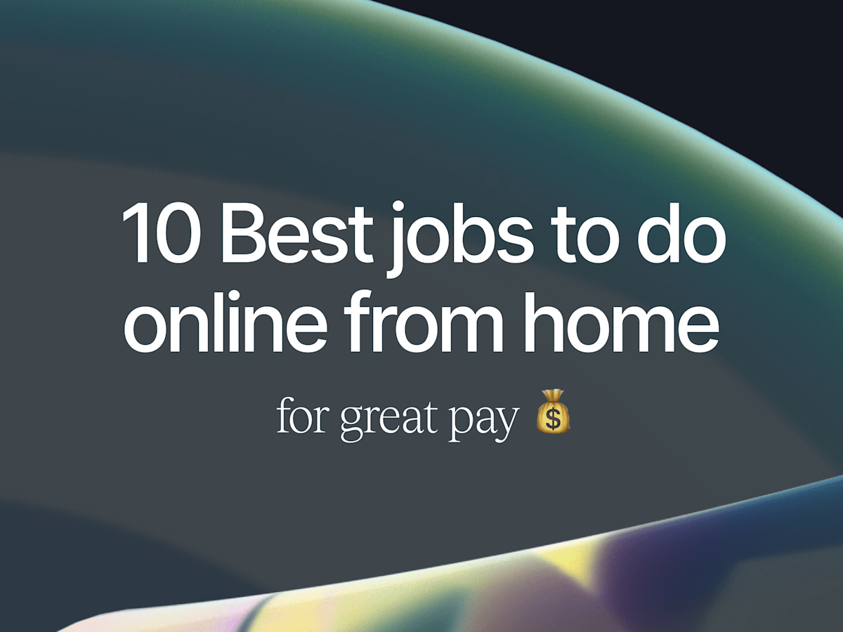 10 Best Jobs to Do Online from Home for Great Pay Contra