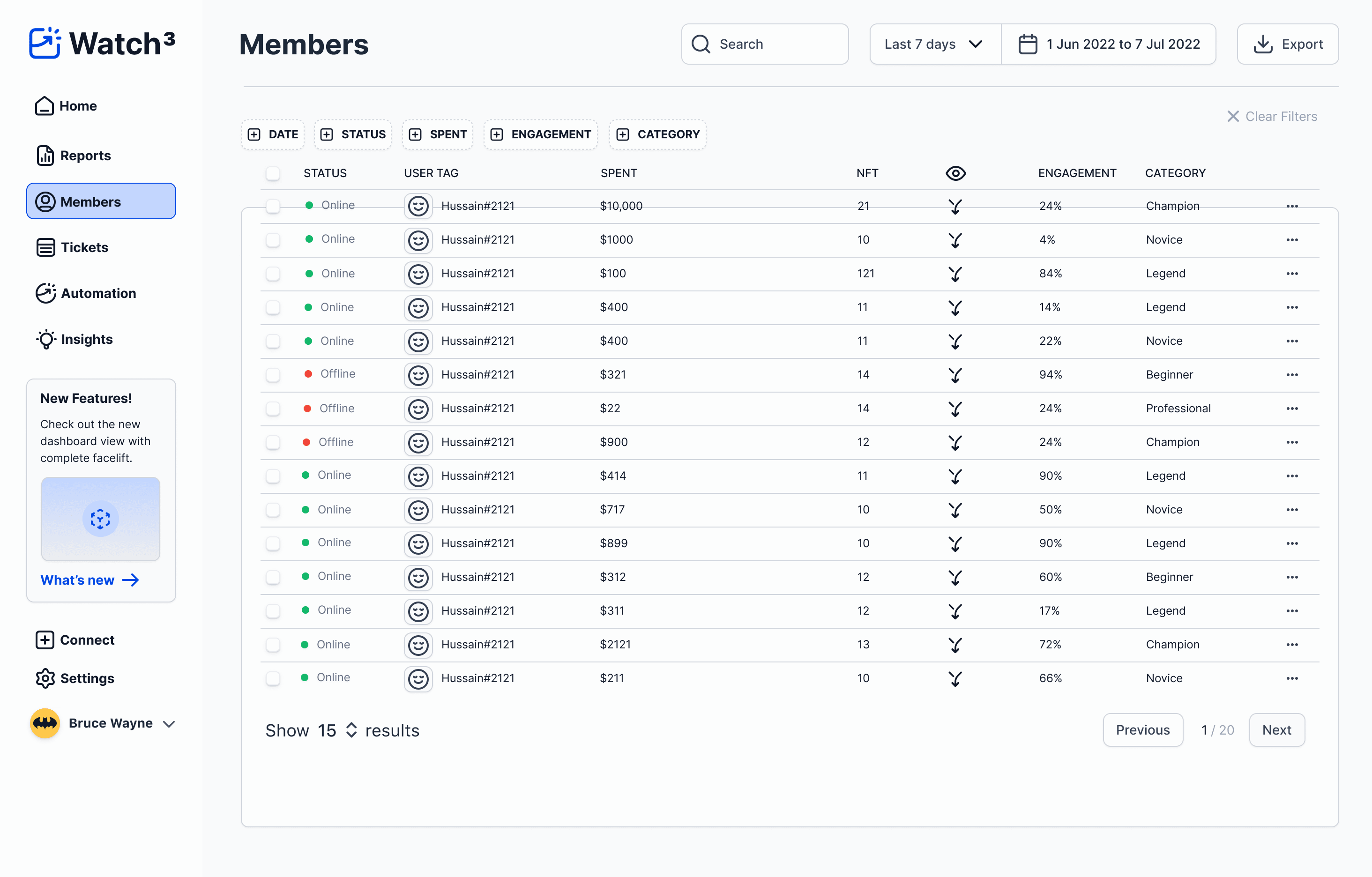 Members Page