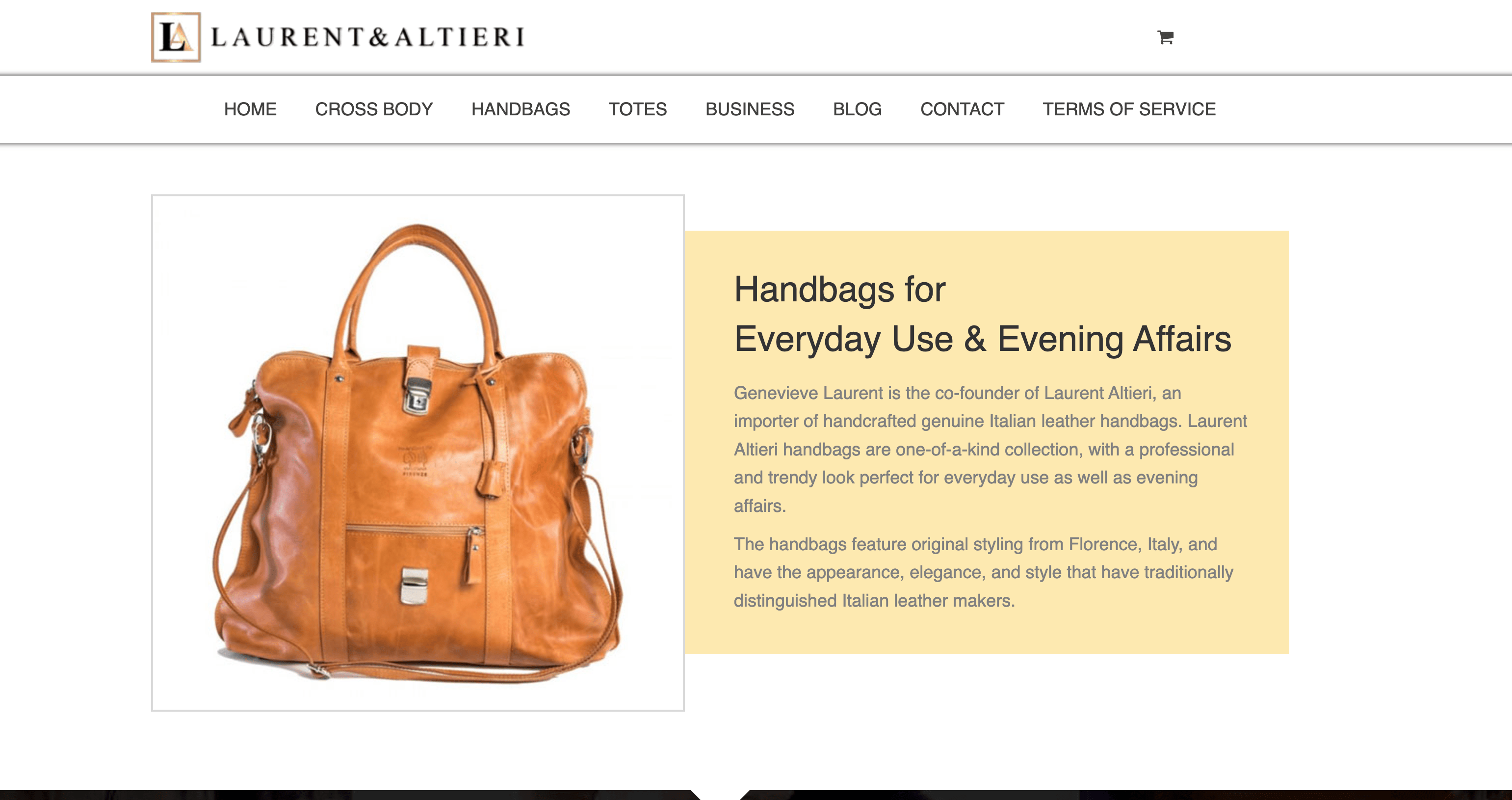 Laurent & Altieri Landing Page 2016 