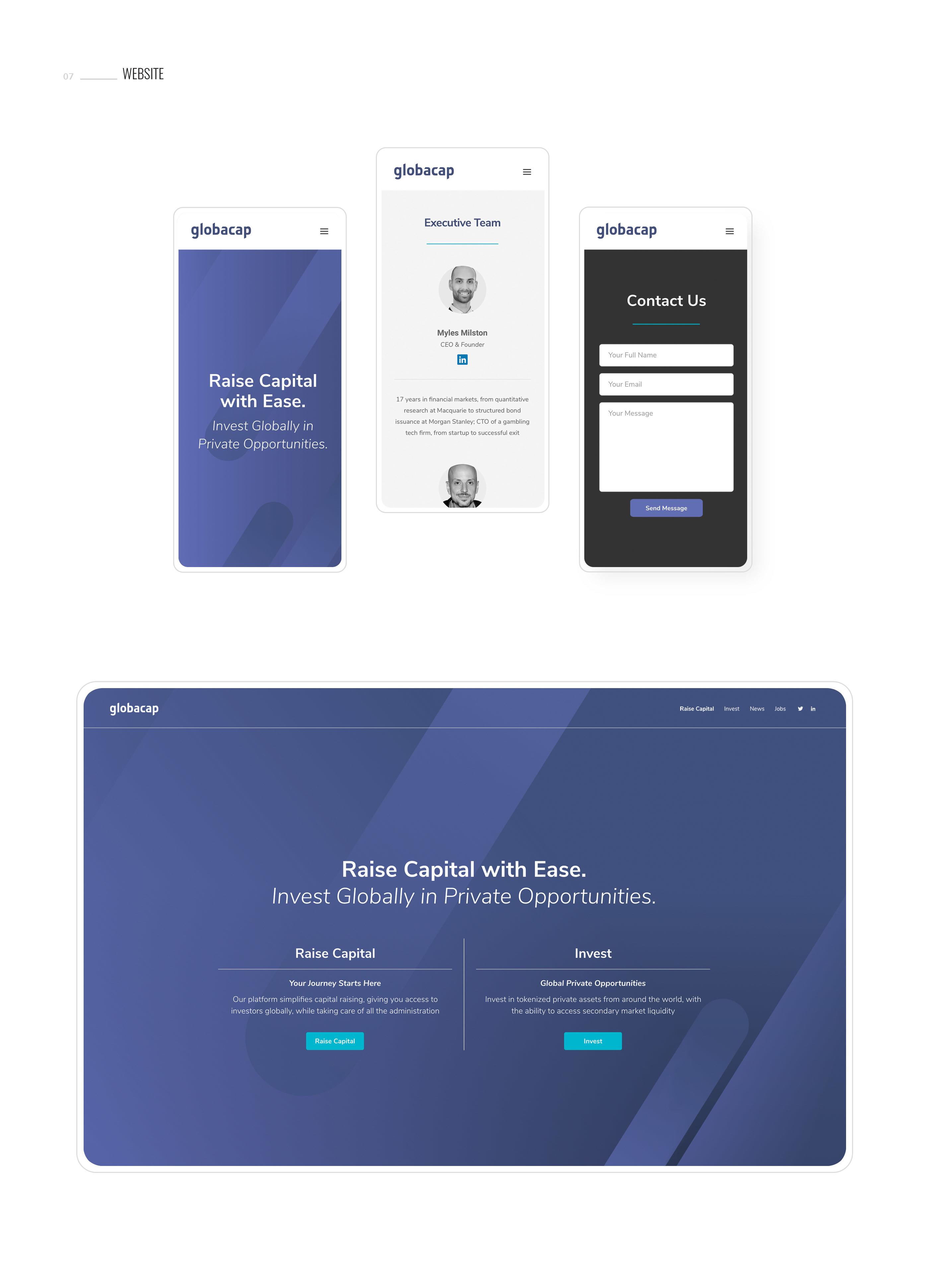 Responsive website design.