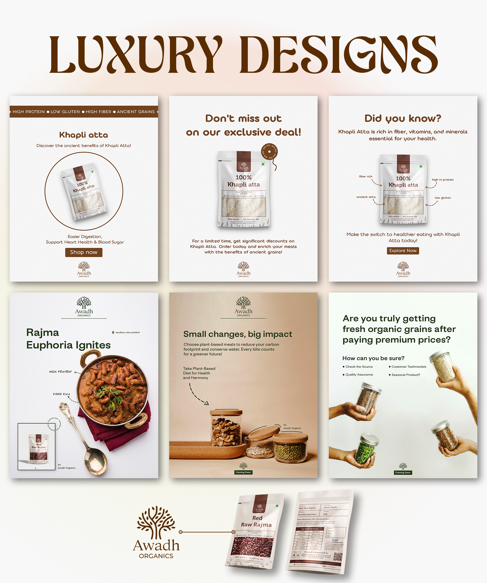 Awadh Organics Social media post

