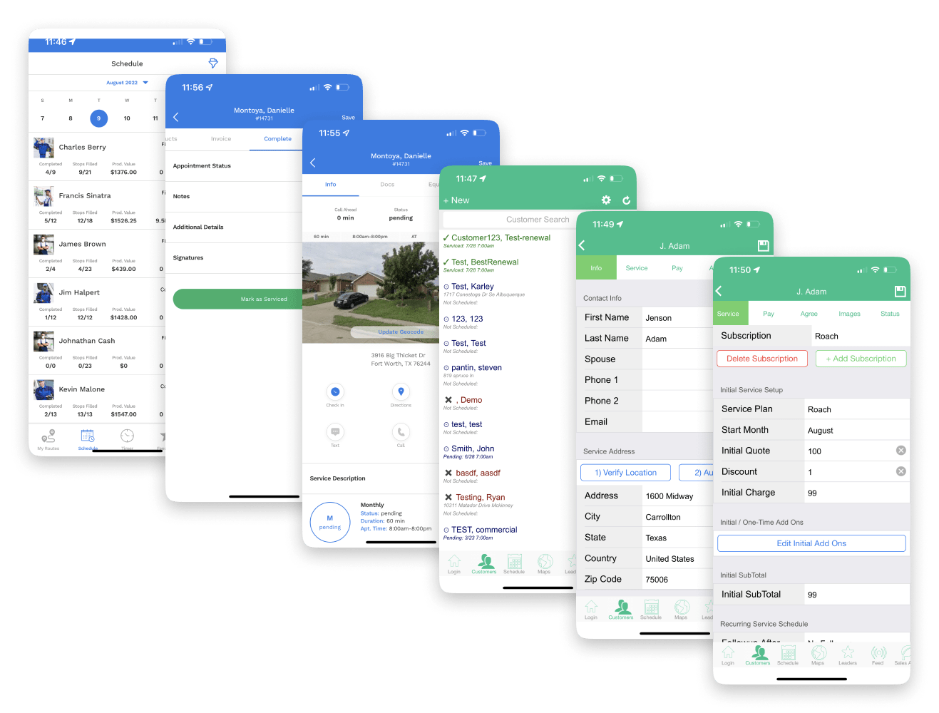 FieldRoutes first apps: SalesRoutes, PestRoutes, TechRoutes