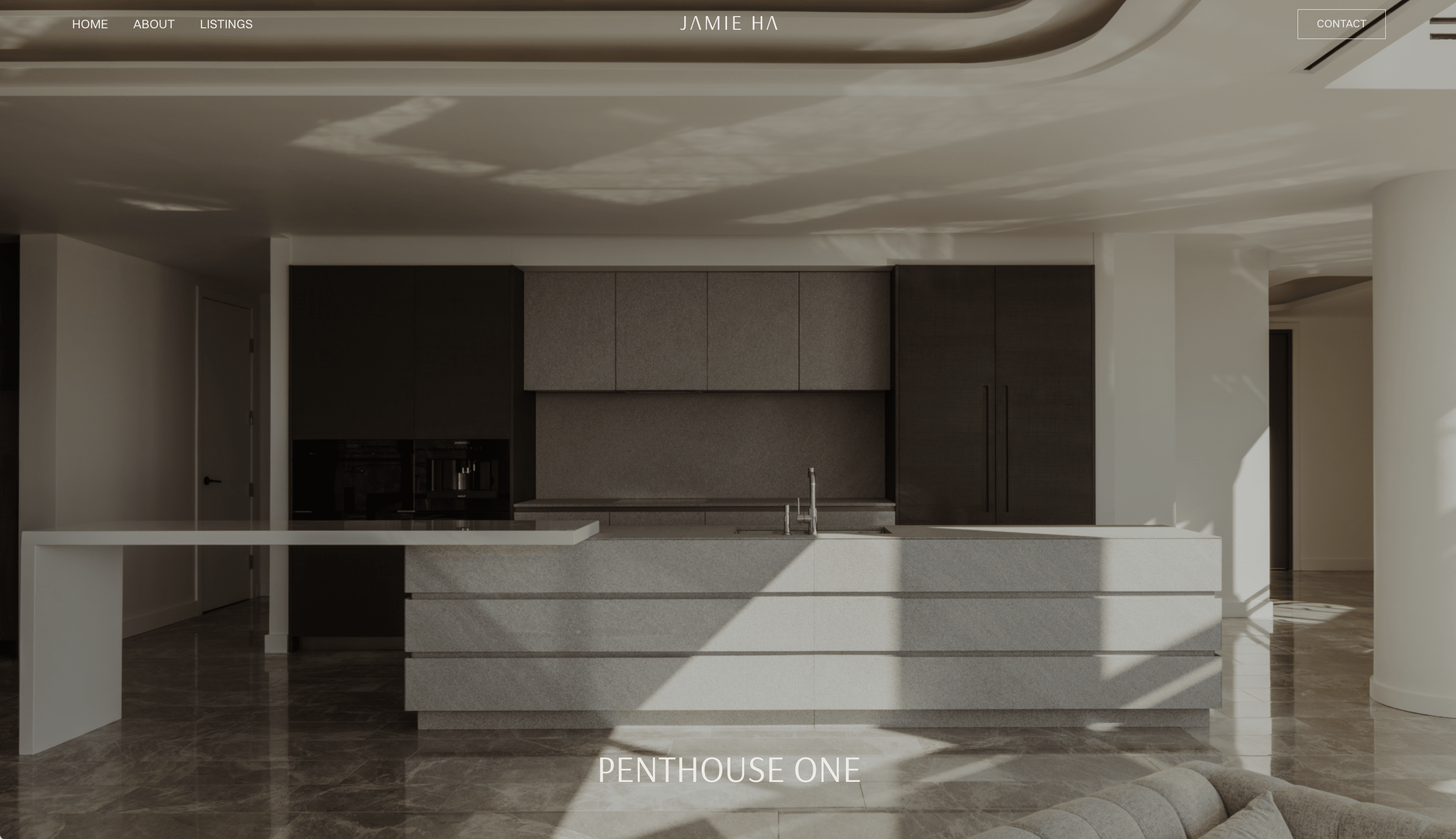 Landing Page for Penthouse One.
