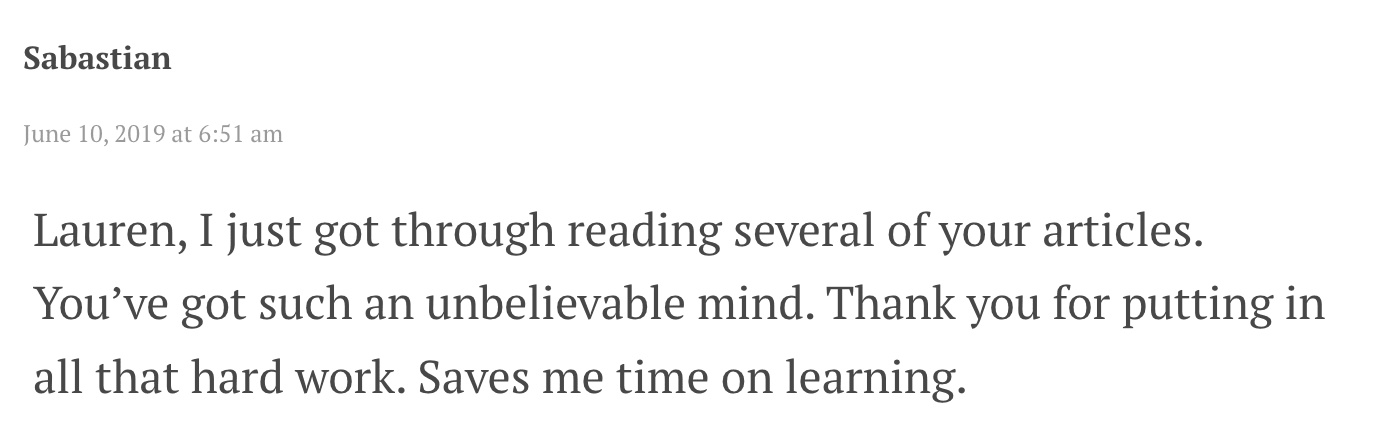 Comment from a reader of TVI