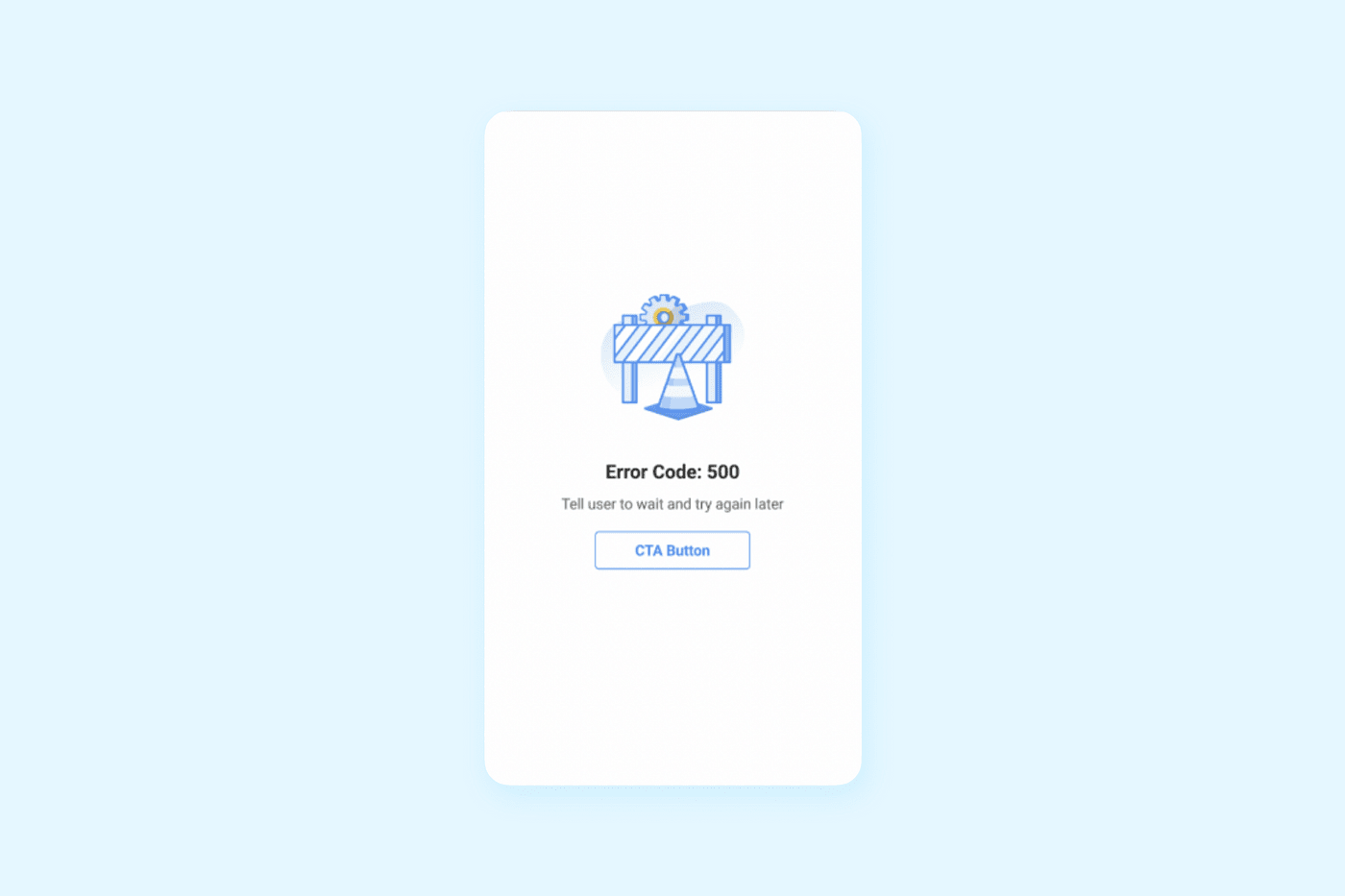 The Sample of the Error Page that needs to be fixed