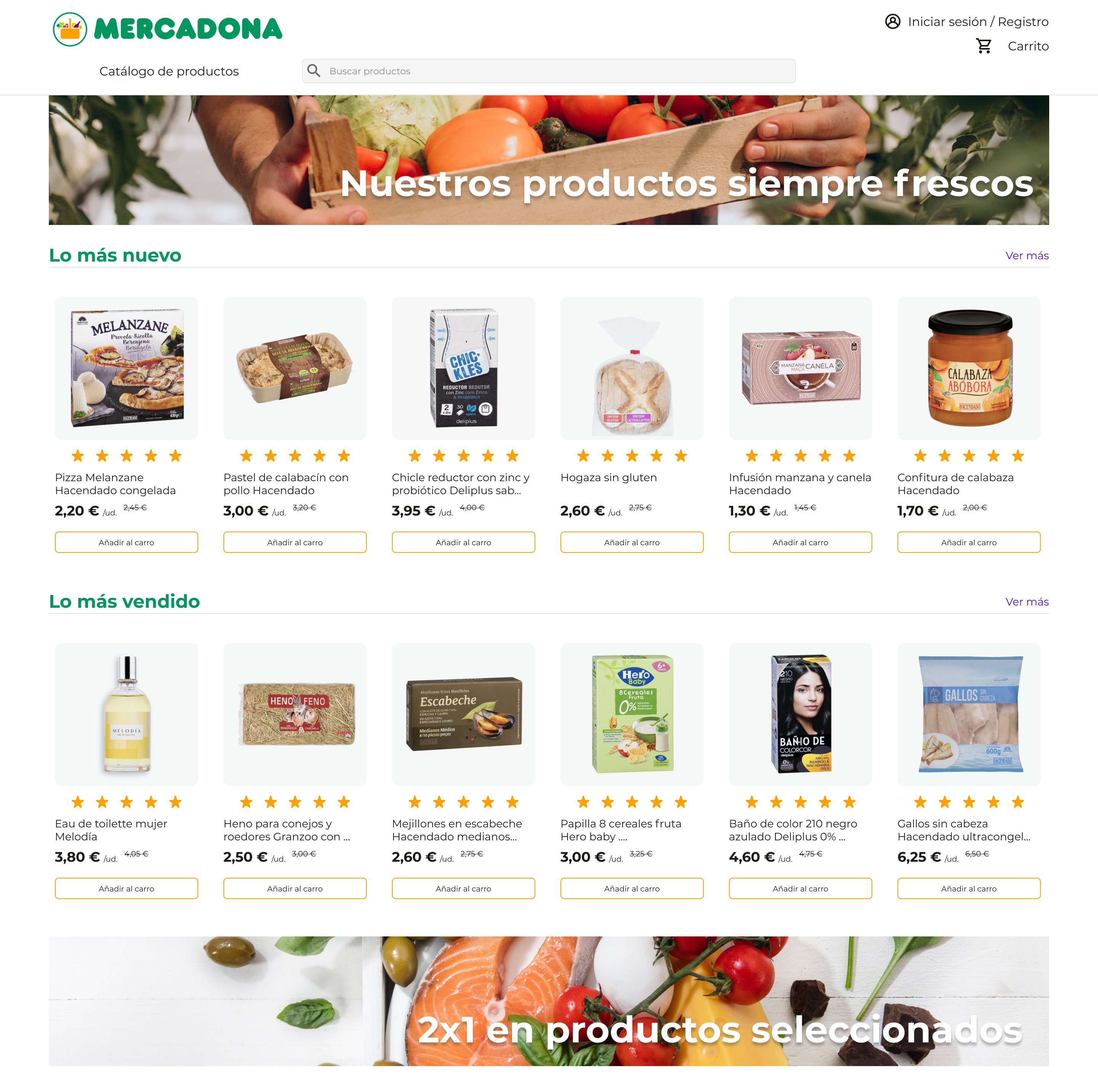 Product Listing Page
