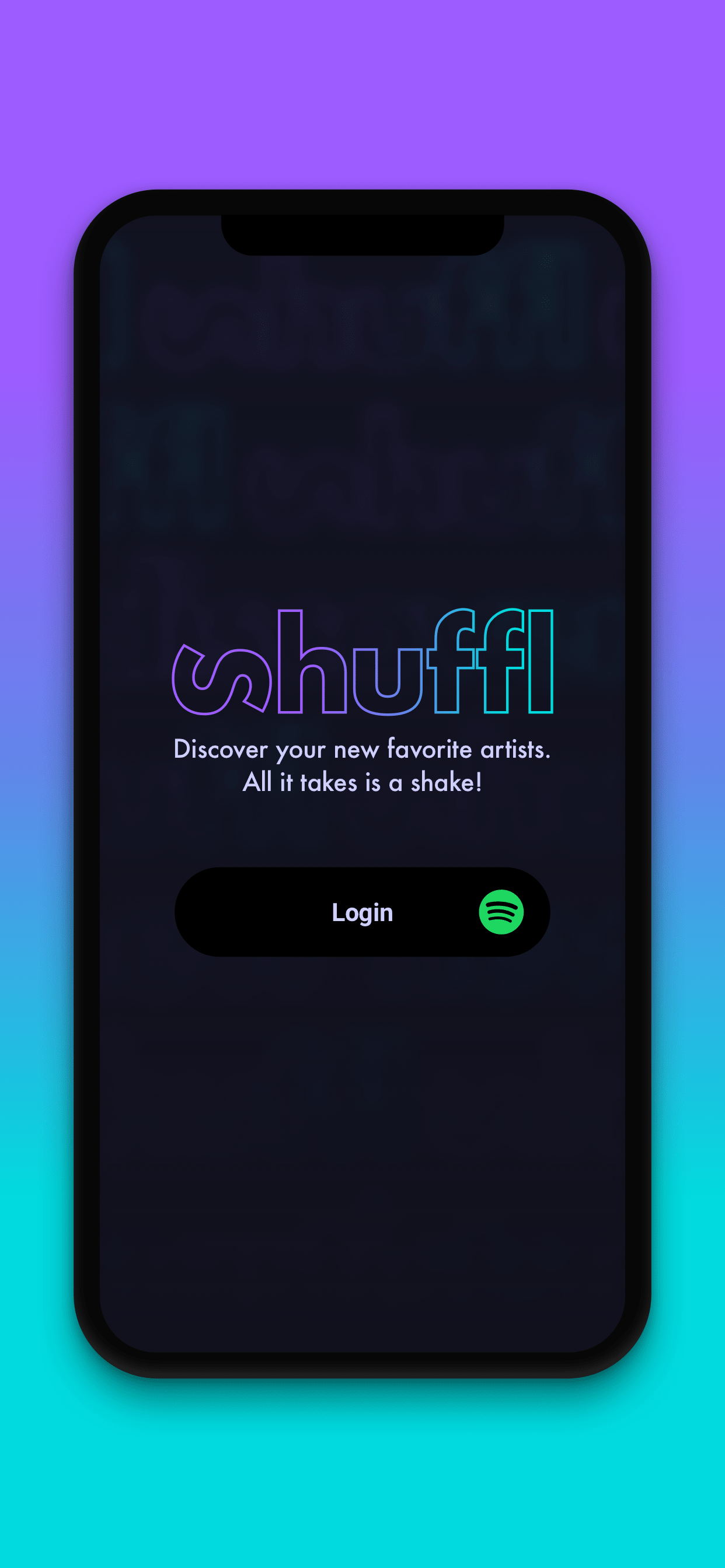 Log in with your spotify account