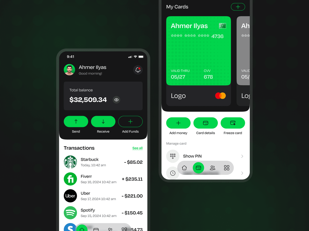 Mobile Banking App UI Design