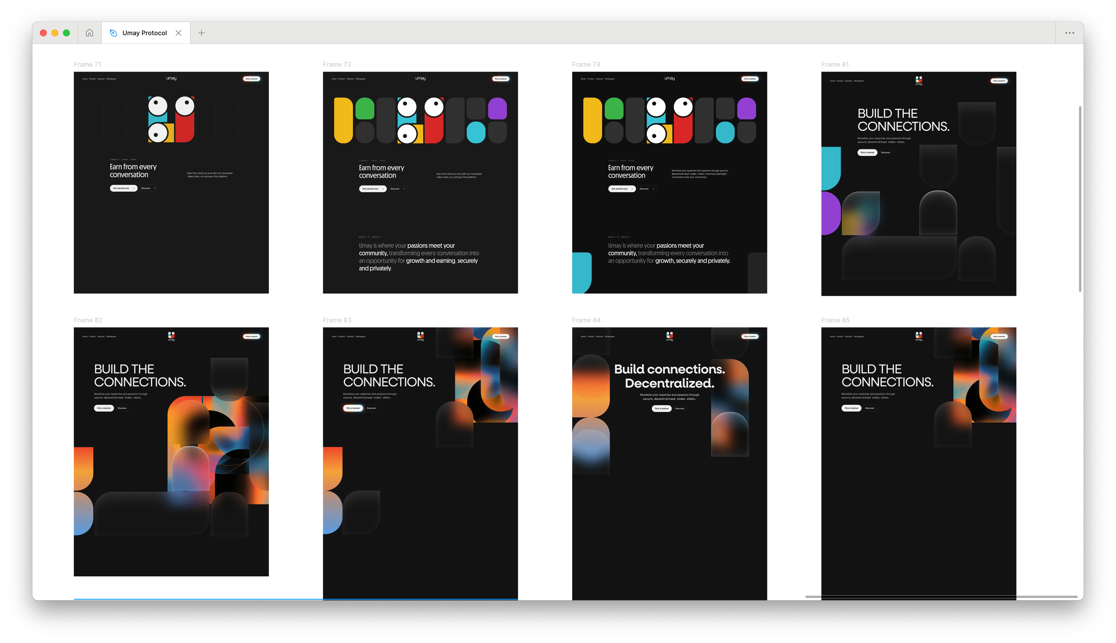 Some explorations from the early stages of my concept design process