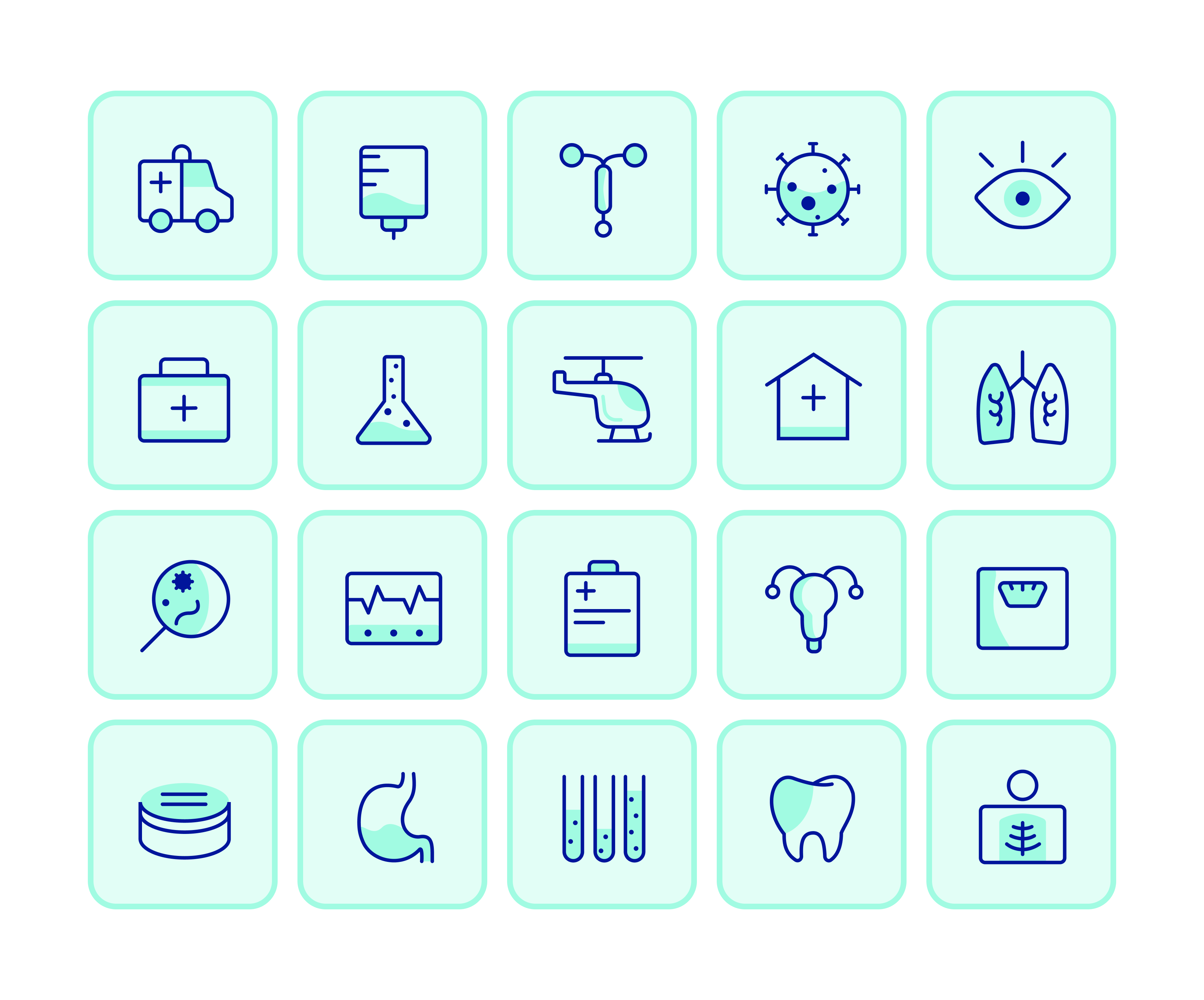 Duotone Health icons