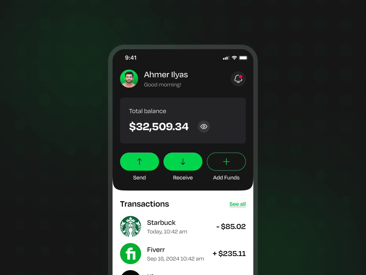 Mobile Banking App UI Design
