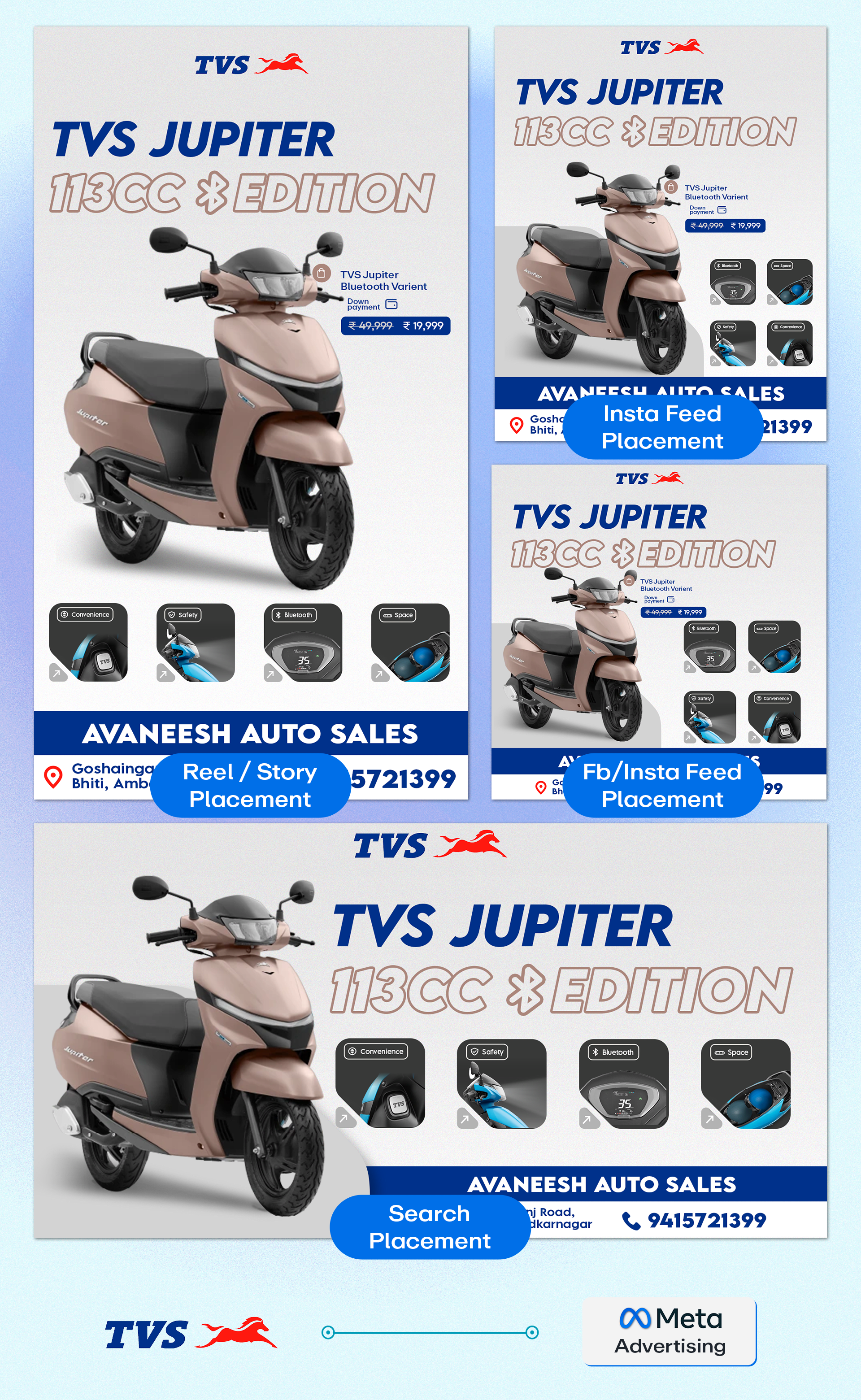 Avaneesh Auto sales Advertisement Design
