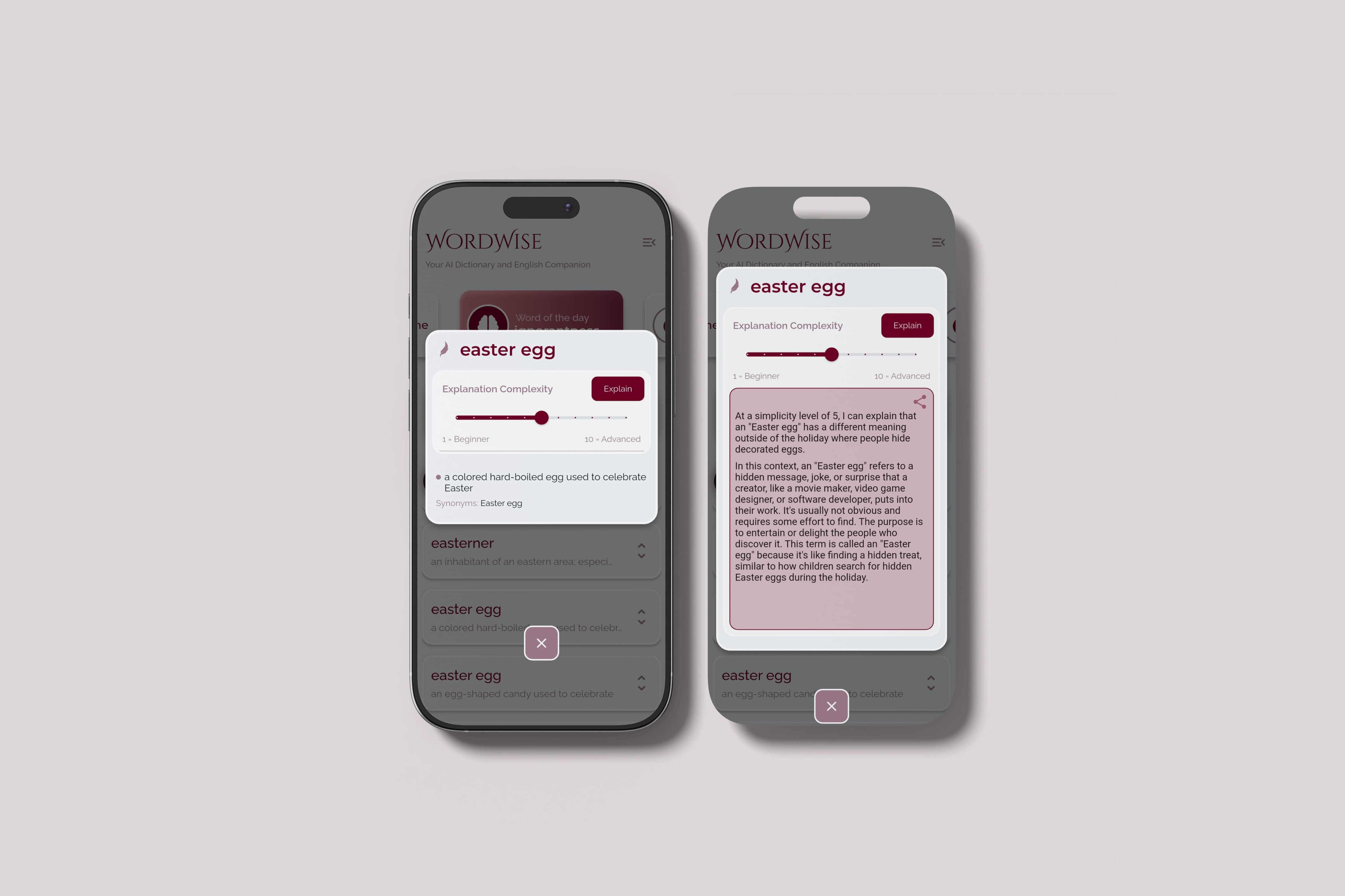 Simple interactive layout