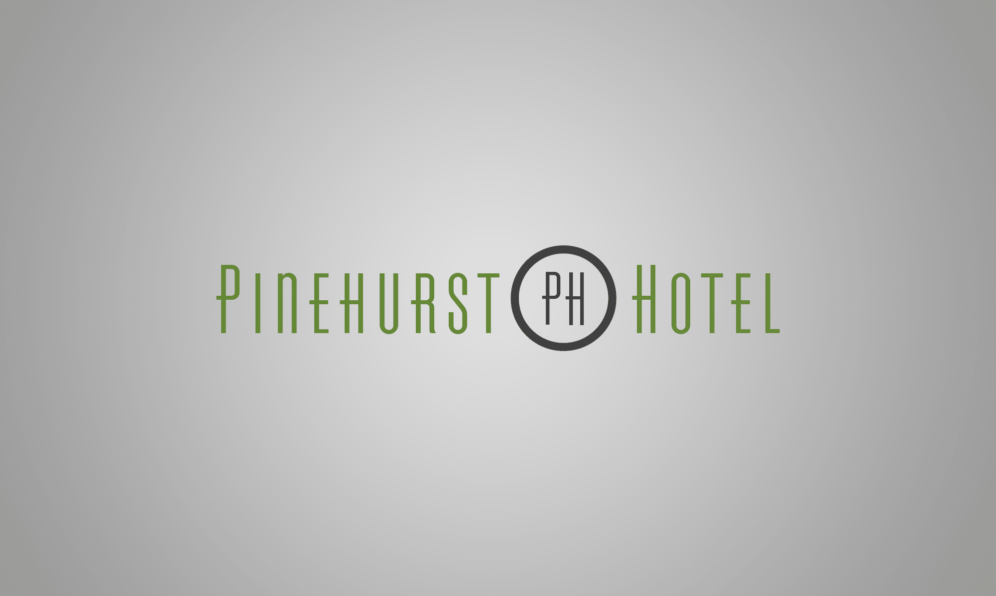 Logo design and branding for Pinehurst Hotel.