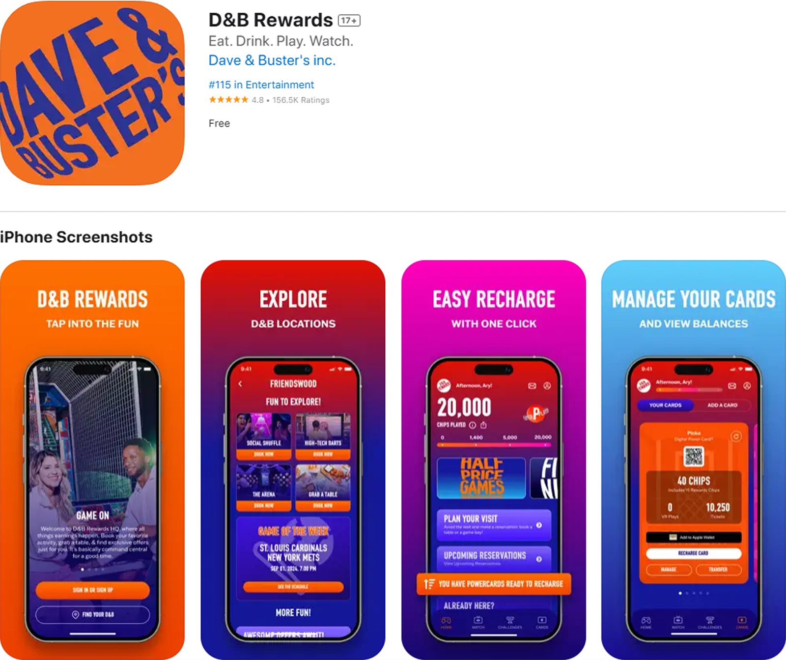 Dave & Buster's on the App Store