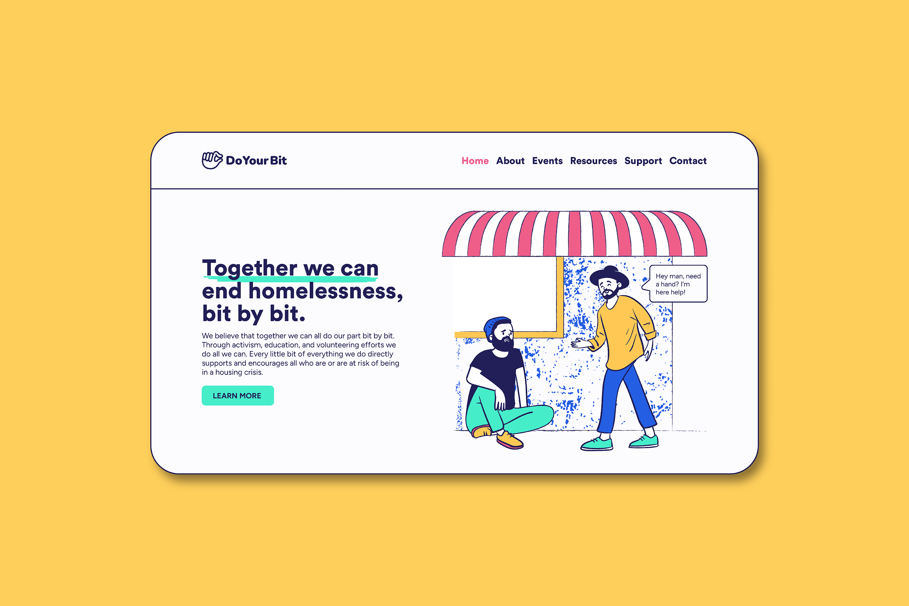 Do Your Bit Website Homepage Hero