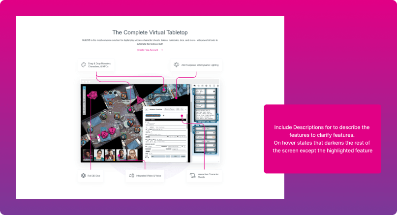 Current Features Section