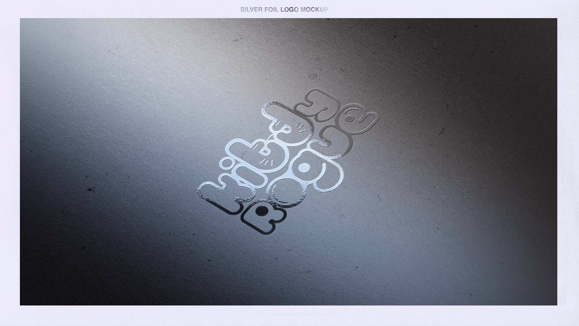 Embossed Contact Card featuring a Logo in Silver Foil