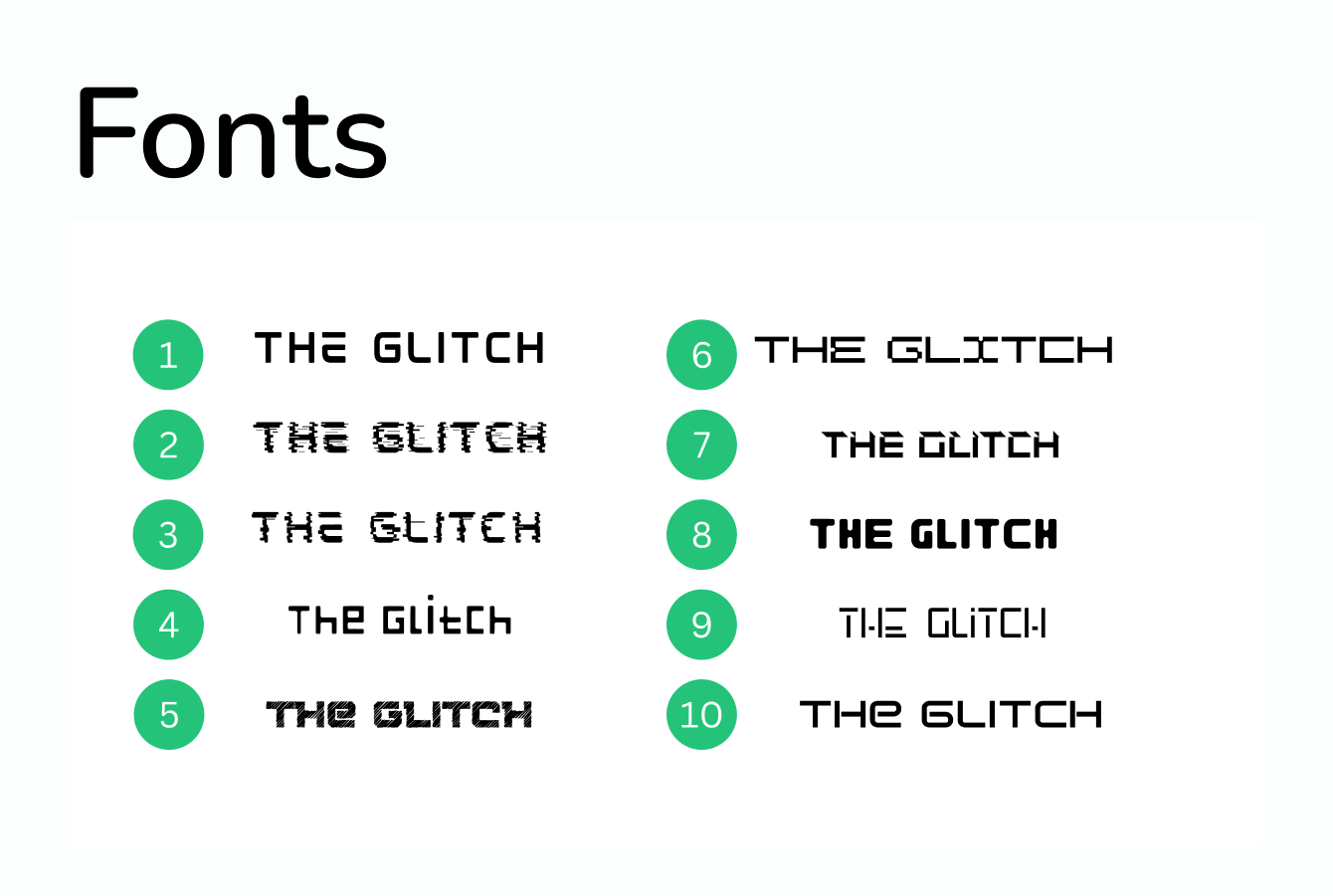Font Options