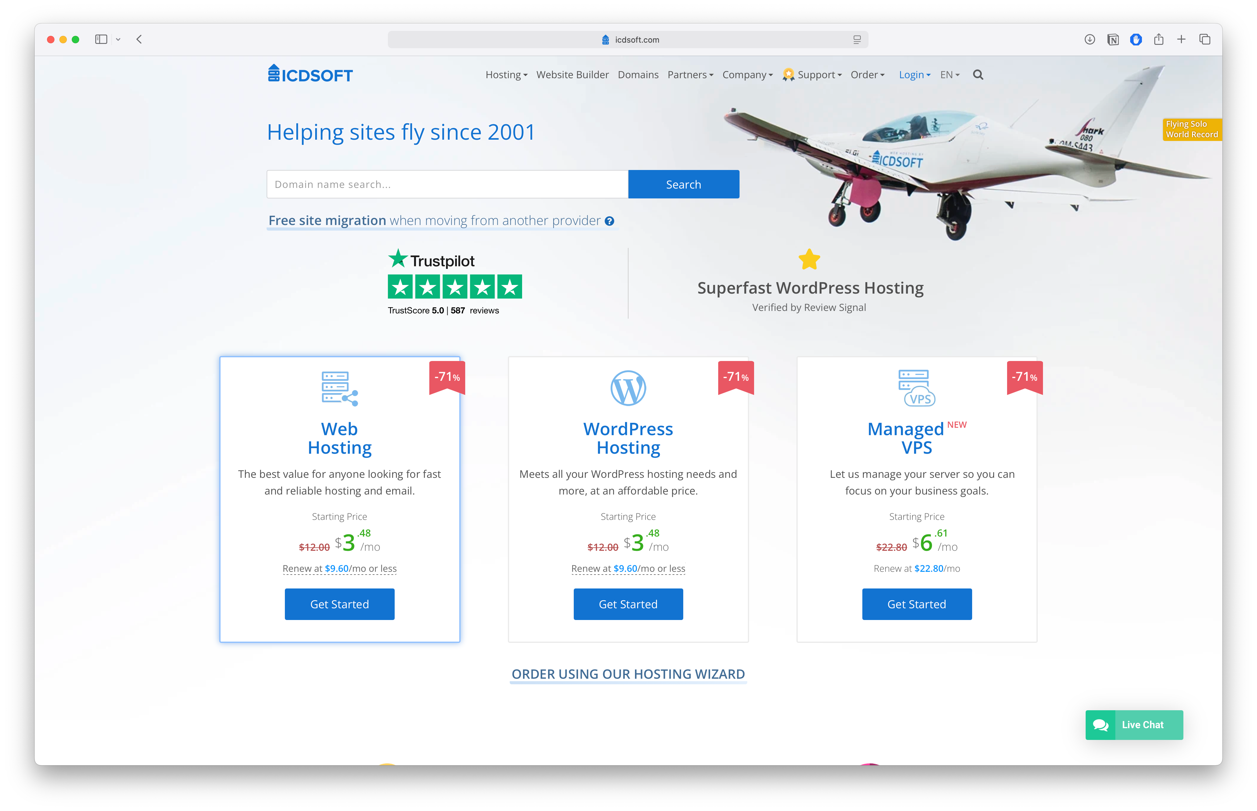 ICDsoft old website