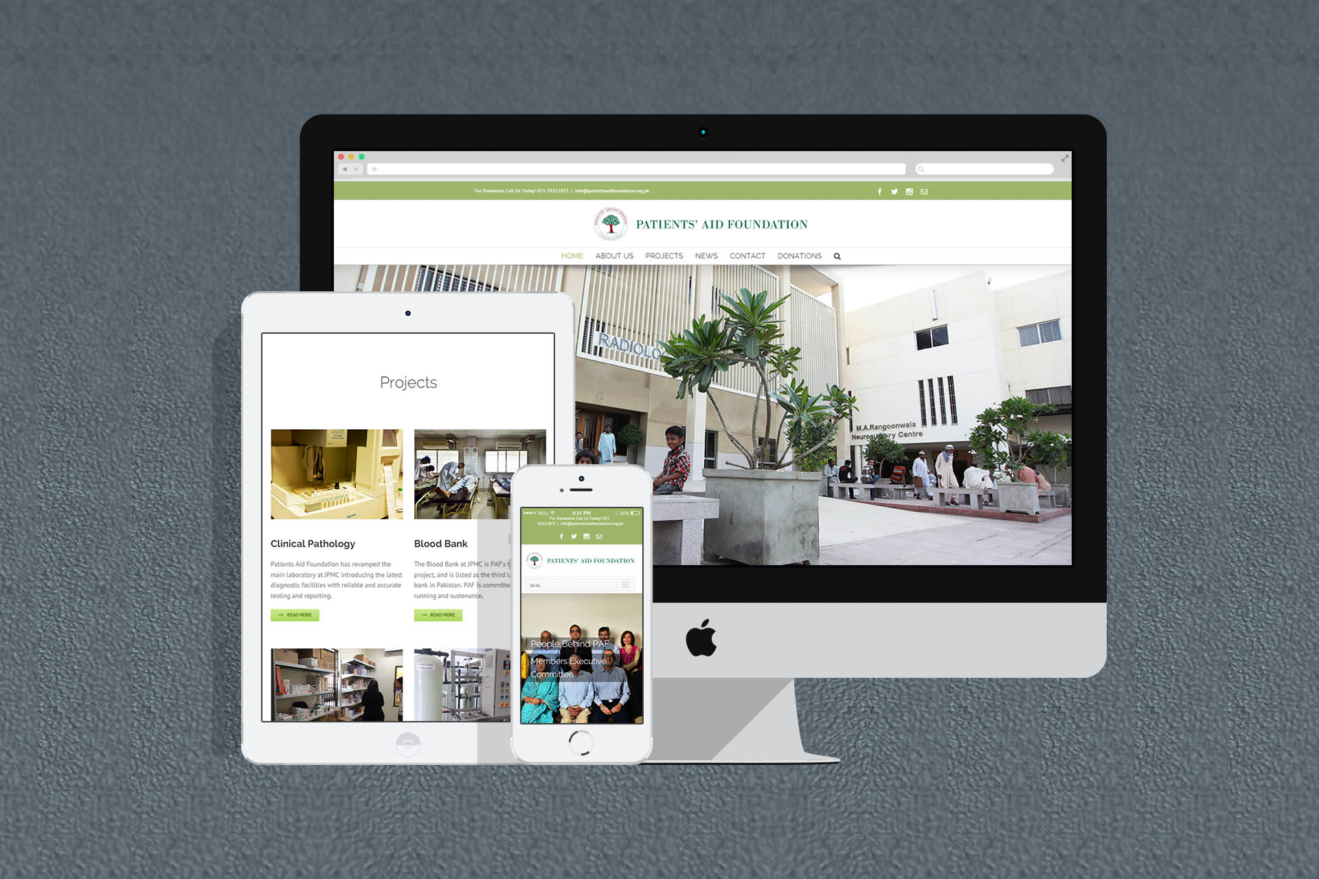 Responsive wordpress website. 