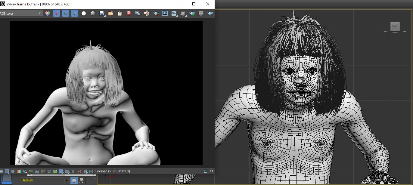 Polygons of the 3d model for Lumimu'ut 