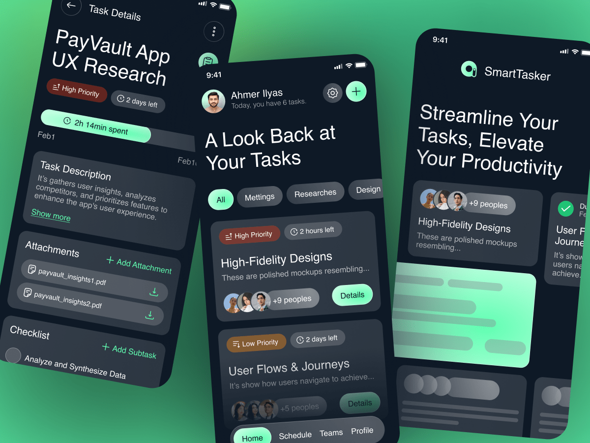 SmartTasker Mobile App - Task Management Redefined 