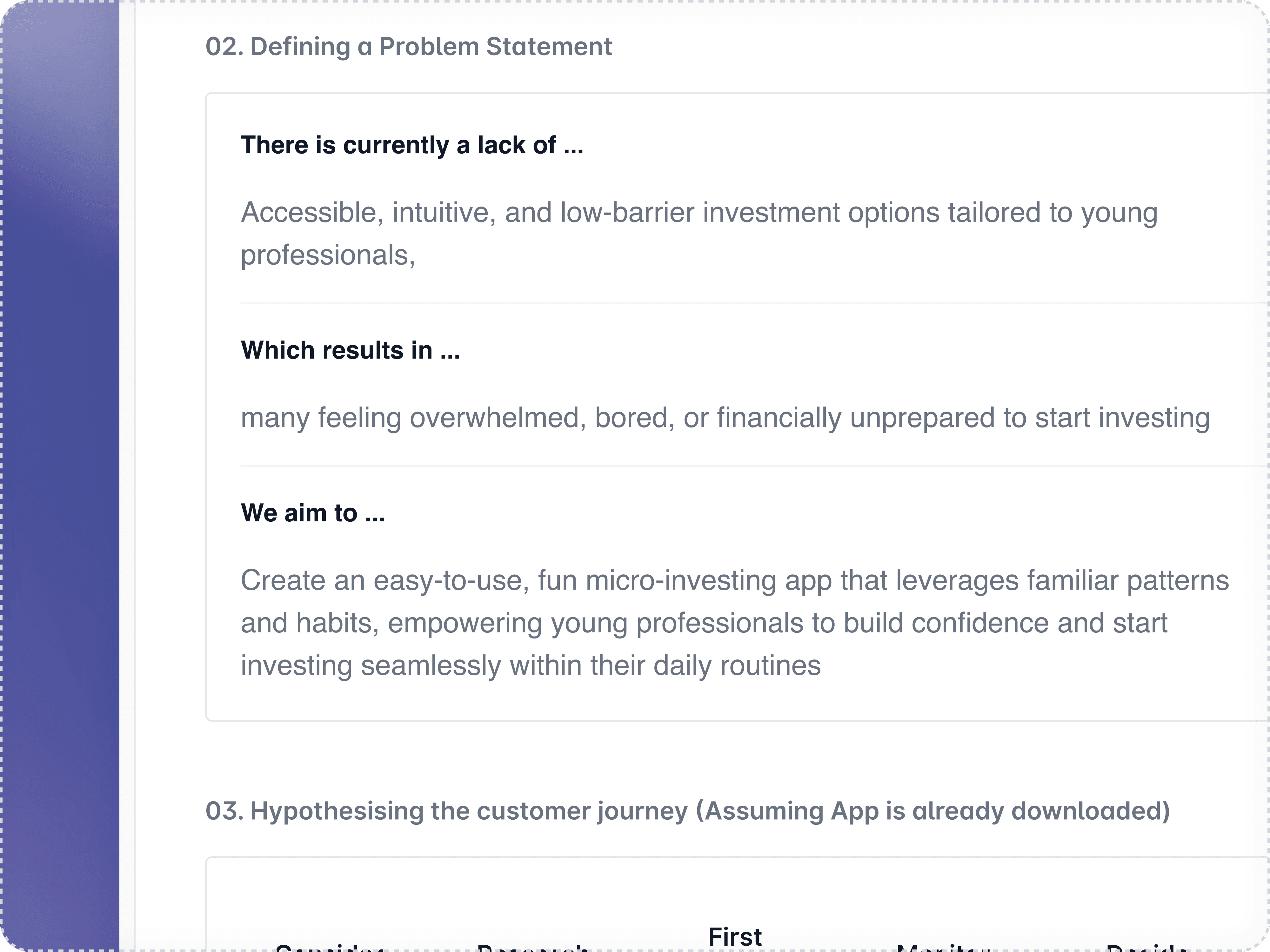 Defining the Problem statement