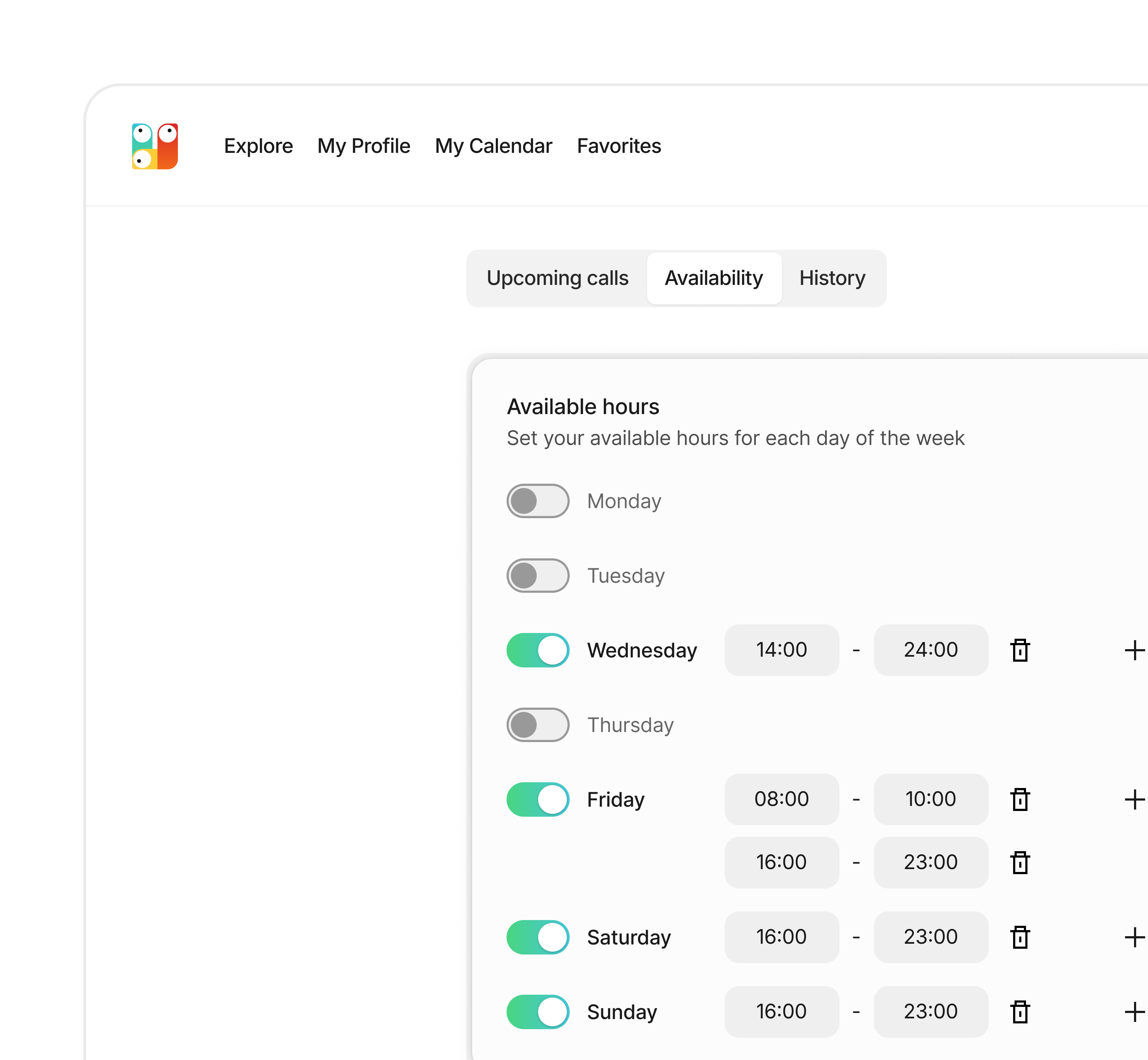 UI close-up