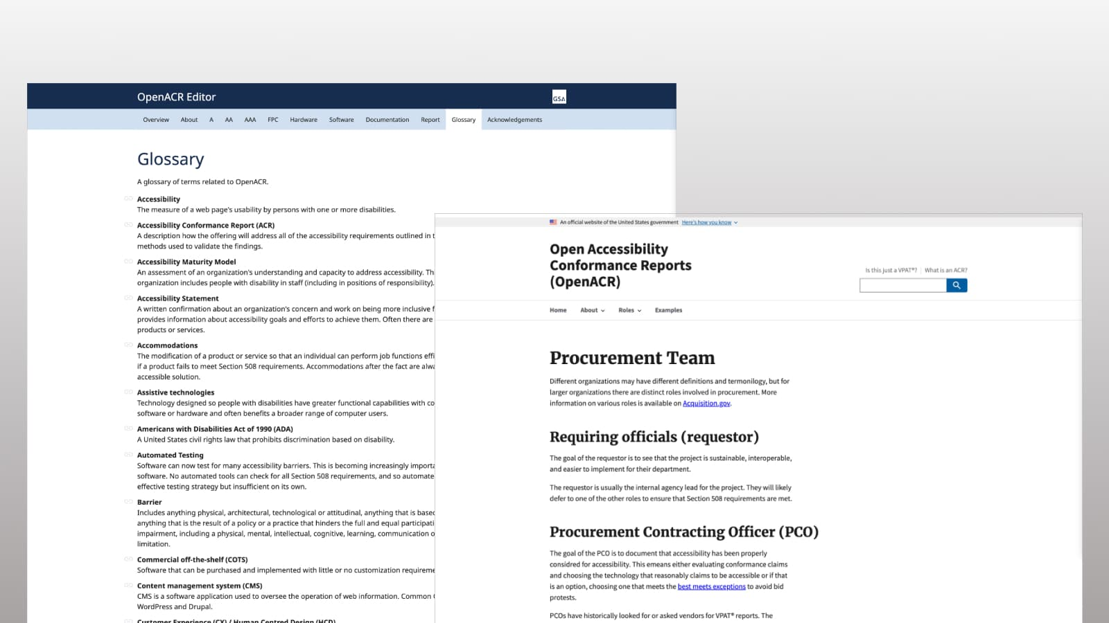 Splitting the content by role made it easier to follow, and adding a glossary helped everyone better understand accessibility.