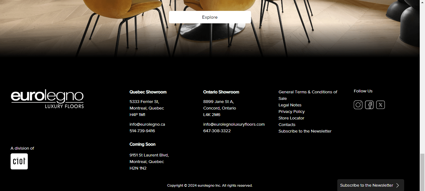 FOOTER page