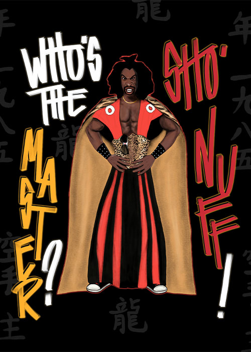 Sho Nuff from The Last Dragon graphic design