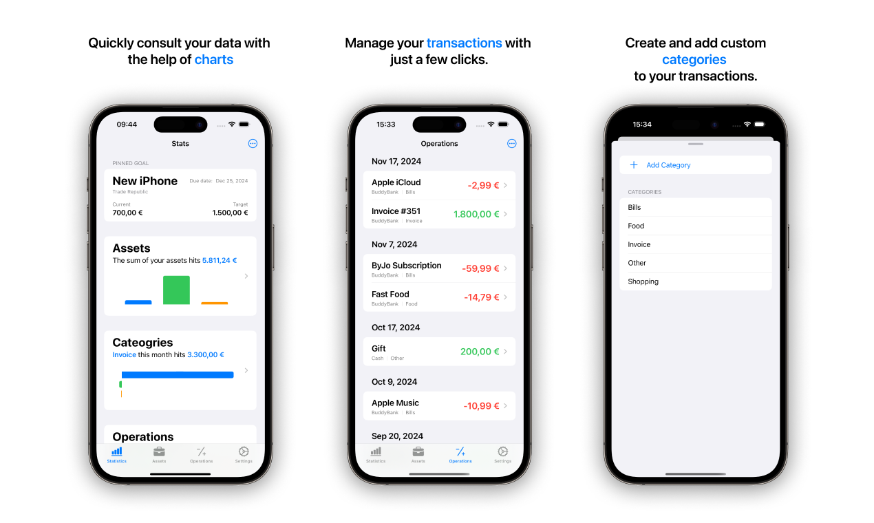 App flow screenshots