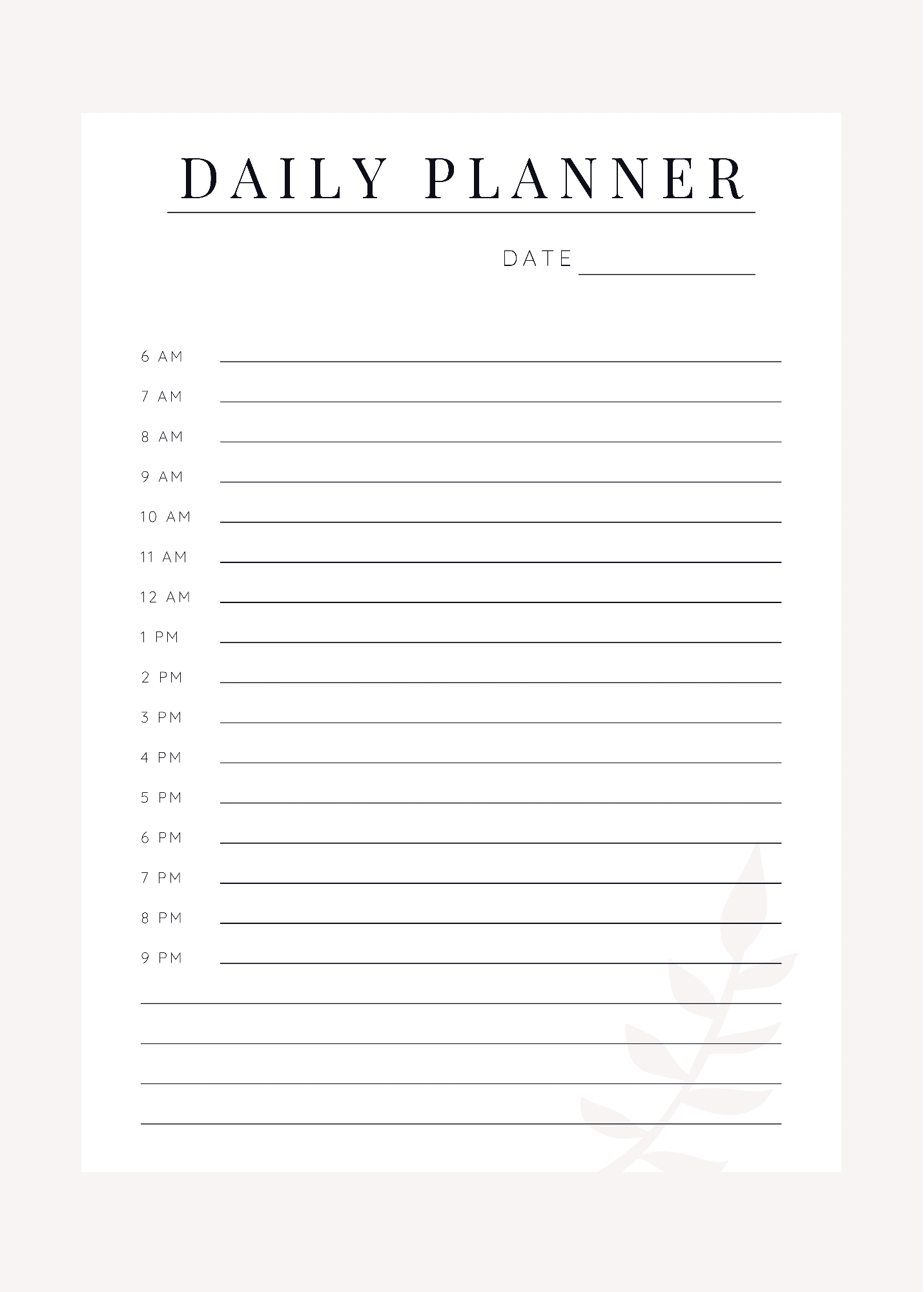Daily Planner-PDF