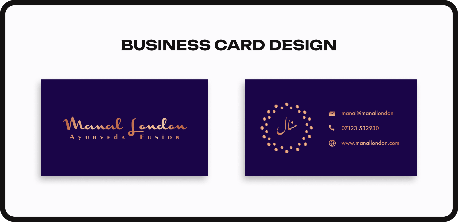 FInal business card design.