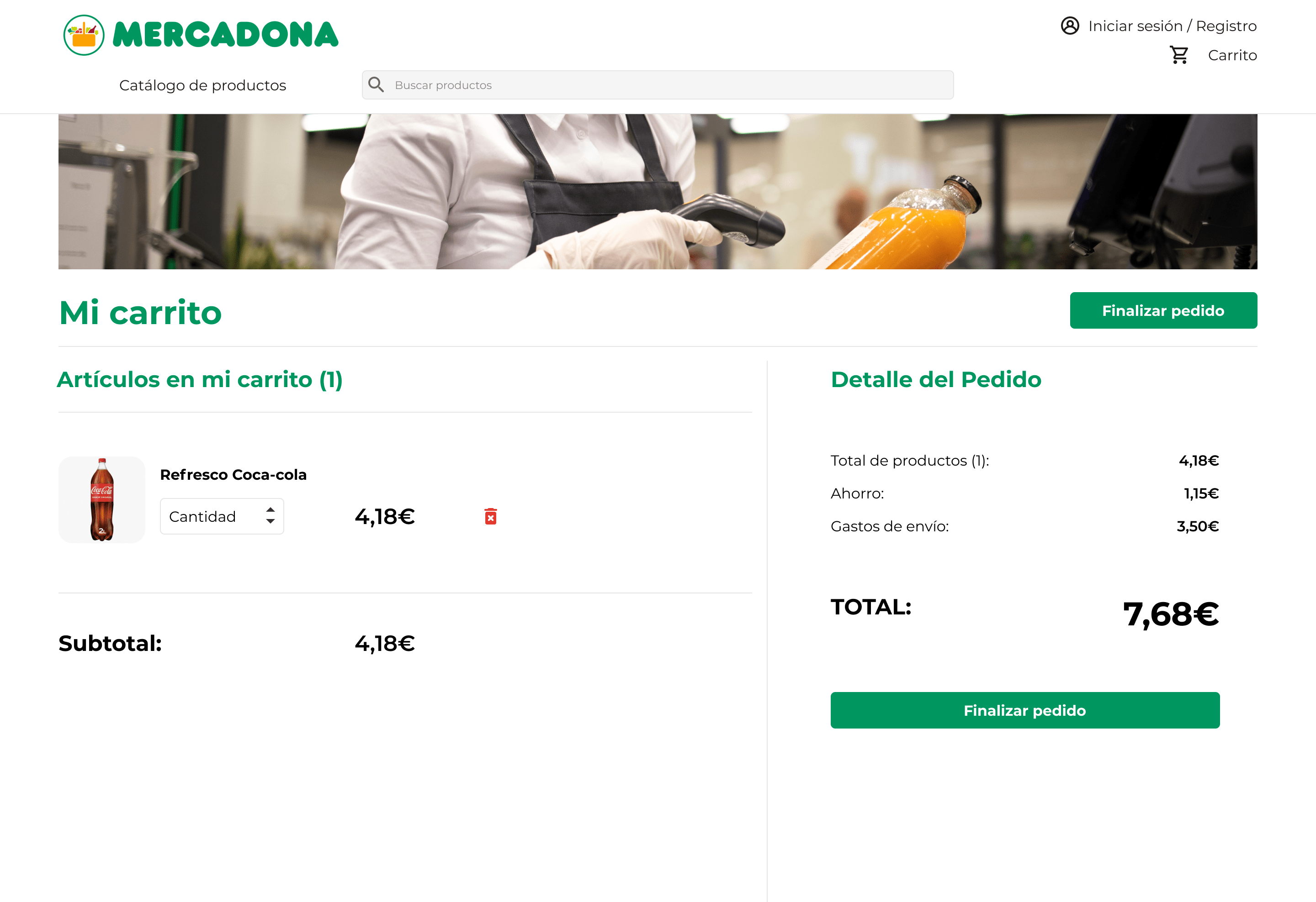 Checkout Page