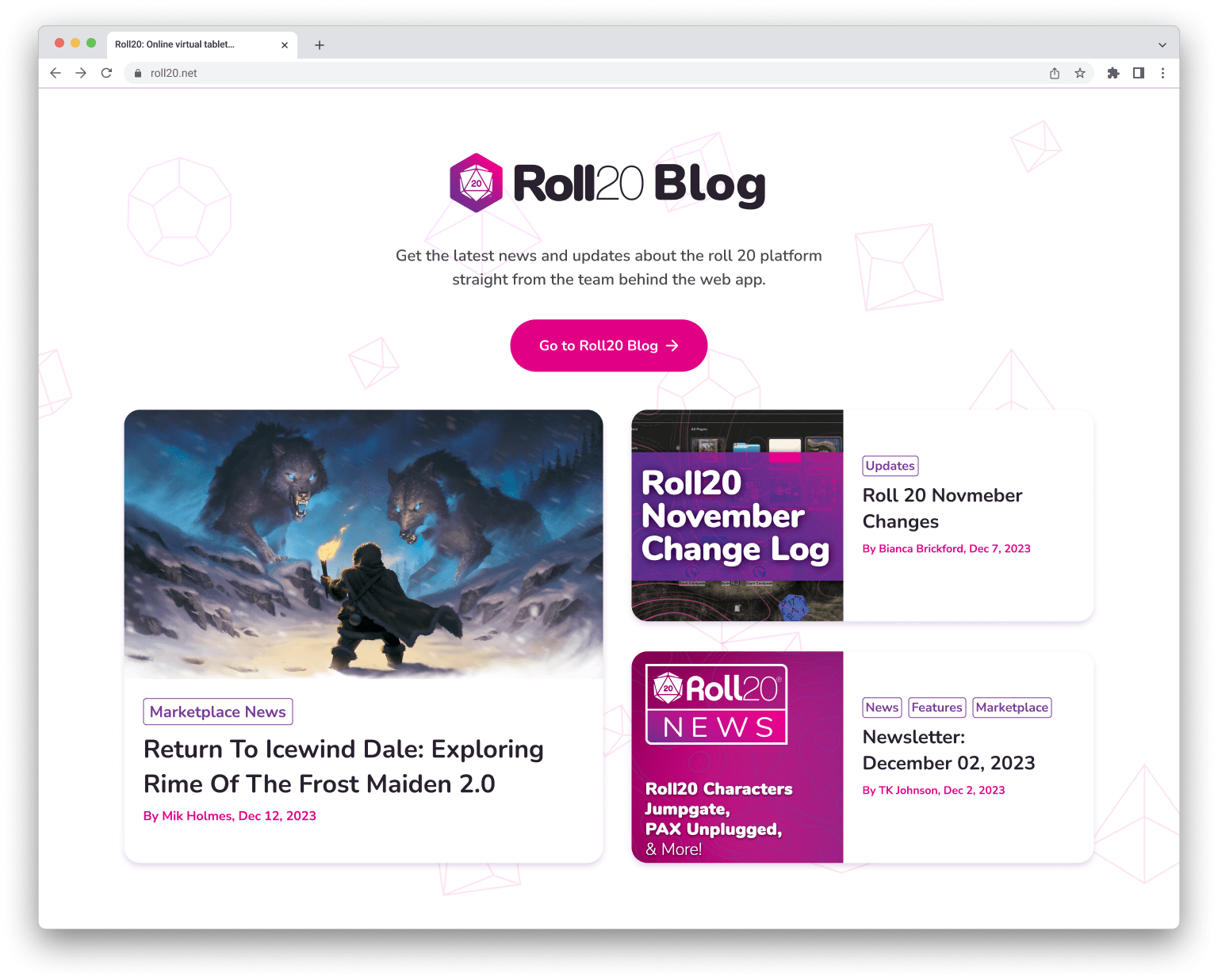 Redesigned Blog Section